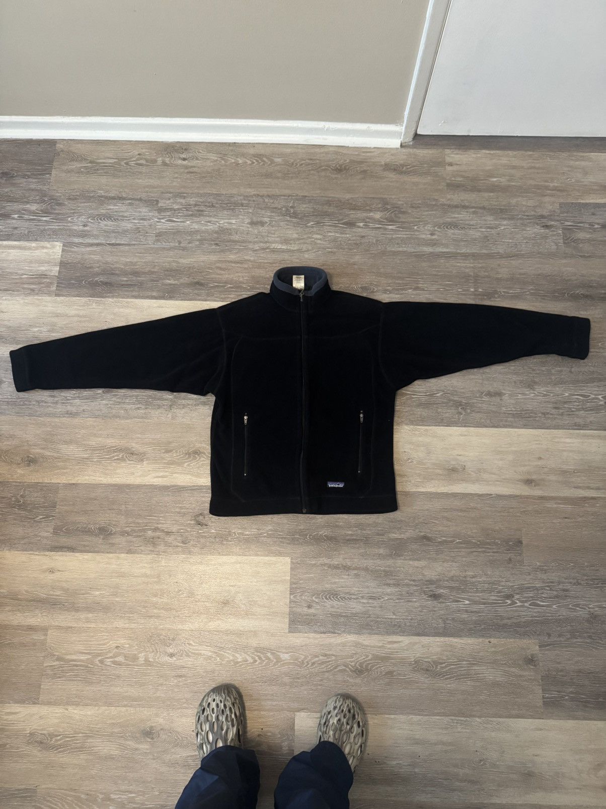Patagonia × Vintage Black Patagonia zip up fleece Size US M / EU 48-50 / 2 - 1 Thumbnail