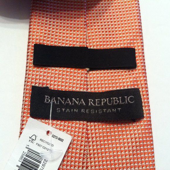 Banana Republic BANANA REPUBLIC MEN'S NEW 100%SILK TIE WIDTH: 3" Size ONE SIZE - 4 Thumbnail