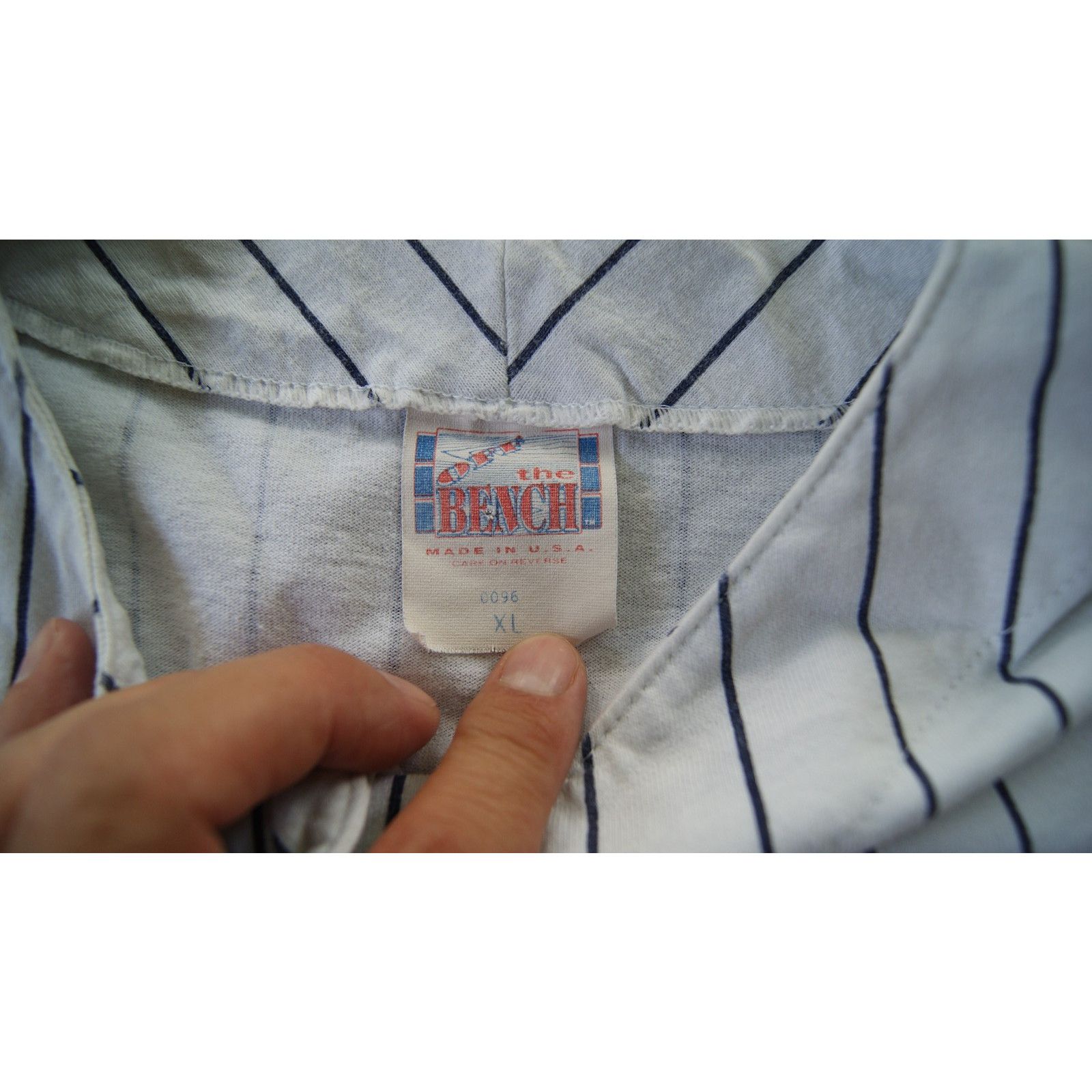Bench Vtg St Louis Cardinals Pinstripe XL Button Up Jersey USA Size US XL / EU 56 / 4 - 3 Thumbnail