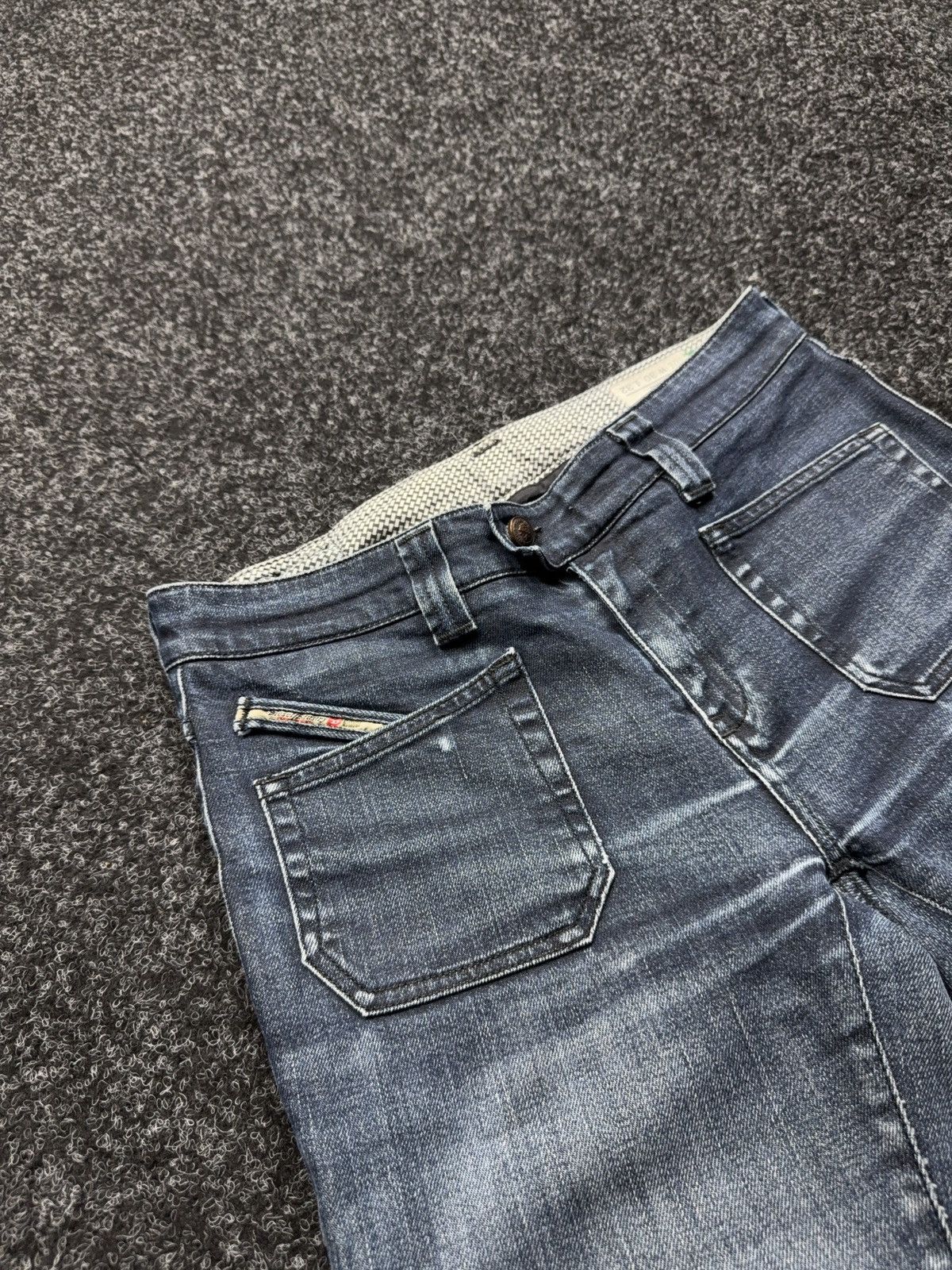Diesel Retro 00s Diesel Fluzi Y2K Vntg Stretch Bootcut Flared Jeans Size 30" / US 8 / IT 44 - 8 Thumbnail