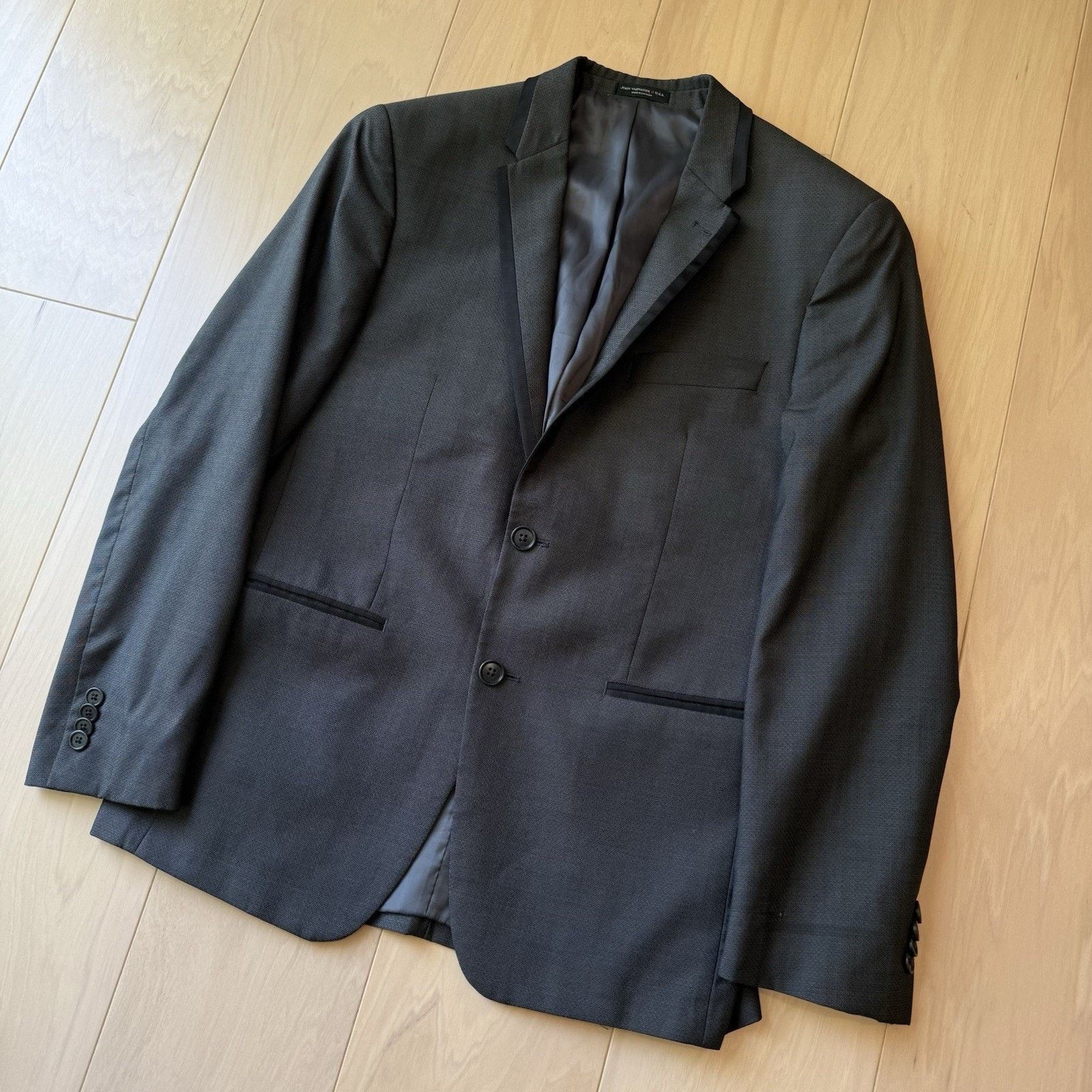 John Varvatos John Varvatos Blazer Medium Gray Black Wool Soho Fit Jacket Size 40R - 11 Thumbnail