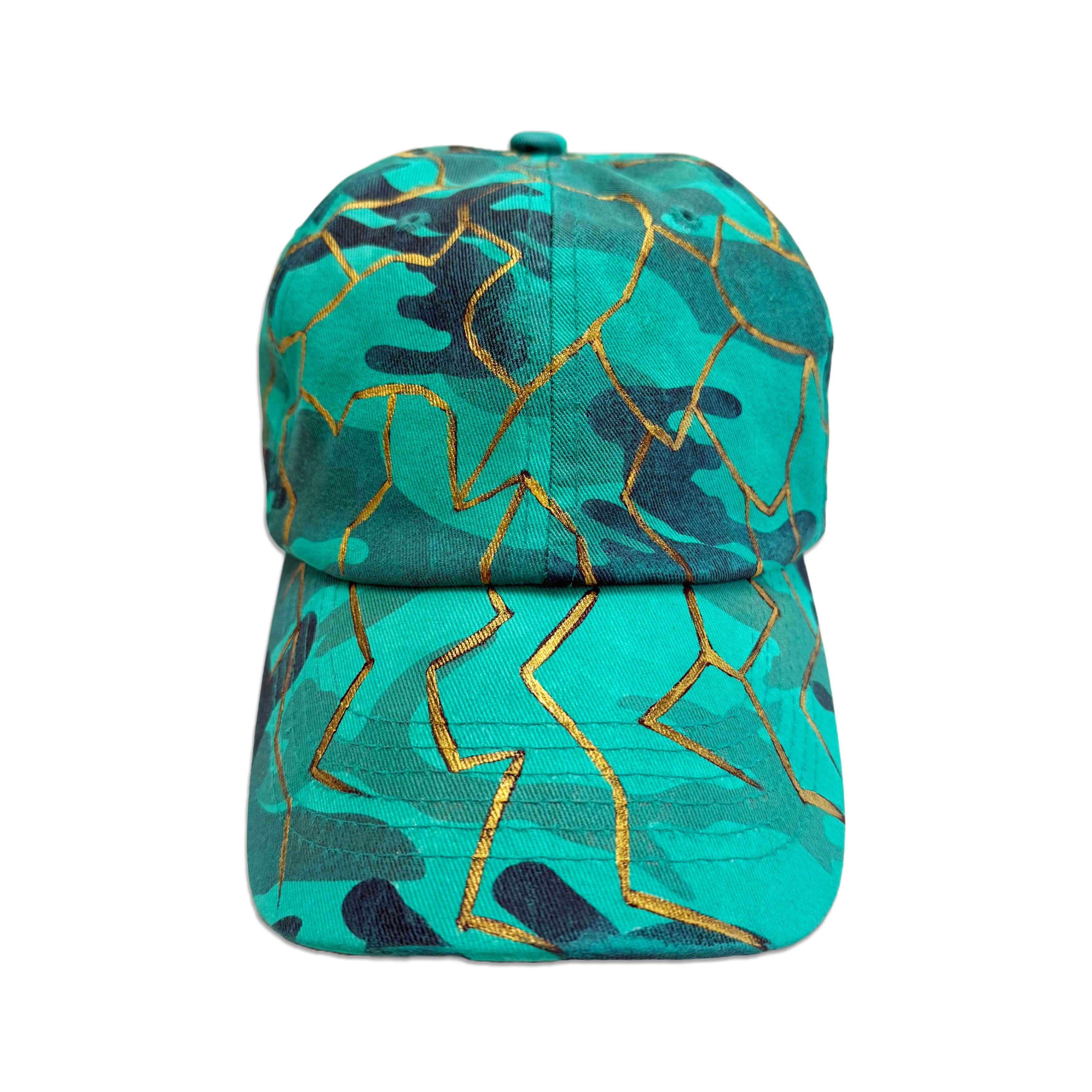 Other Suture Studios Hand Painted Kintsugi Camouflage 6-Panel Hat Size ONE SIZE - 1 Thumbnail