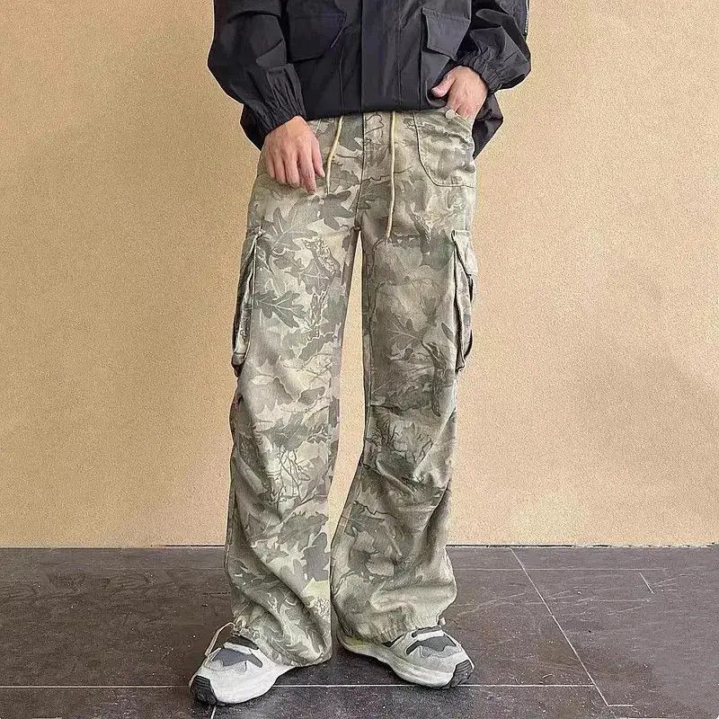 Japanese Brand Camouflage Baggy Cargo Jeans Size US 32 / EU 48 - 1 Thumbnail