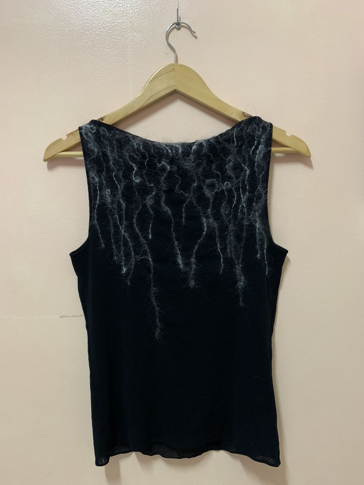 Vivienne Tam Vivienne Tam - F/W’99 - Black & White Yarn - Tank Top Size XS / US 0-2 / IT 36-38 - 8 Thumbnail