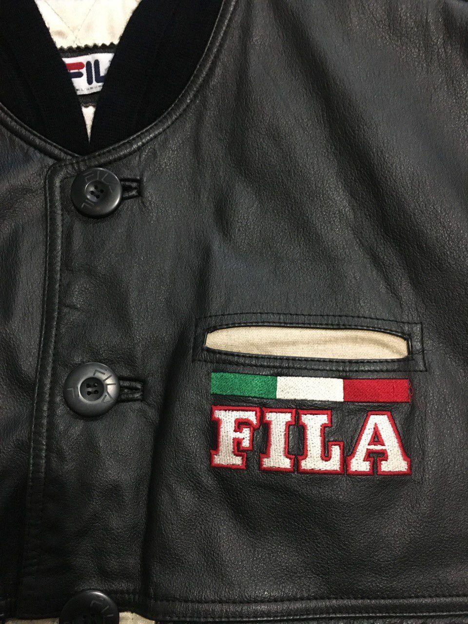 Fila Vintage Fila Varsity Jacket — Rare 90s Size US M / EU 48-50 / 2 - 5 Thumbnail