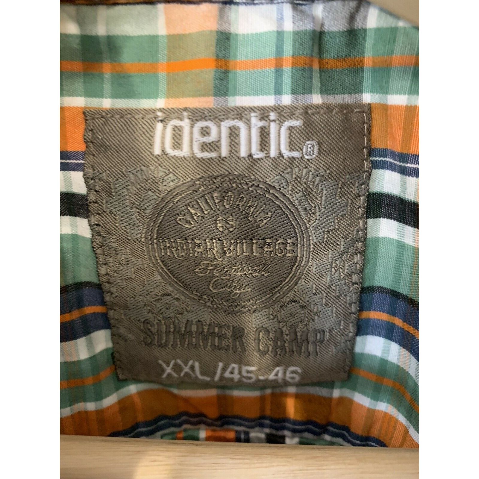 Other IDENTIC SUMMER CAMP MEN'S SHIRT SZ XXL ORANGE GREEN White Bl Size US XXL / EU 58 / 5 - 4 Thumbnail