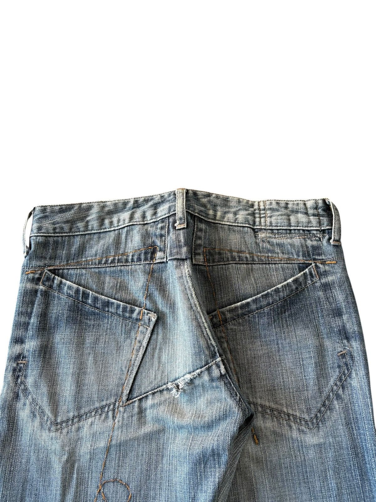 Marithe + Francois Girbaud Vintage Marithe Francois Girbaud Faded Distresses Jeans Size 31" - 3 Thumbnail