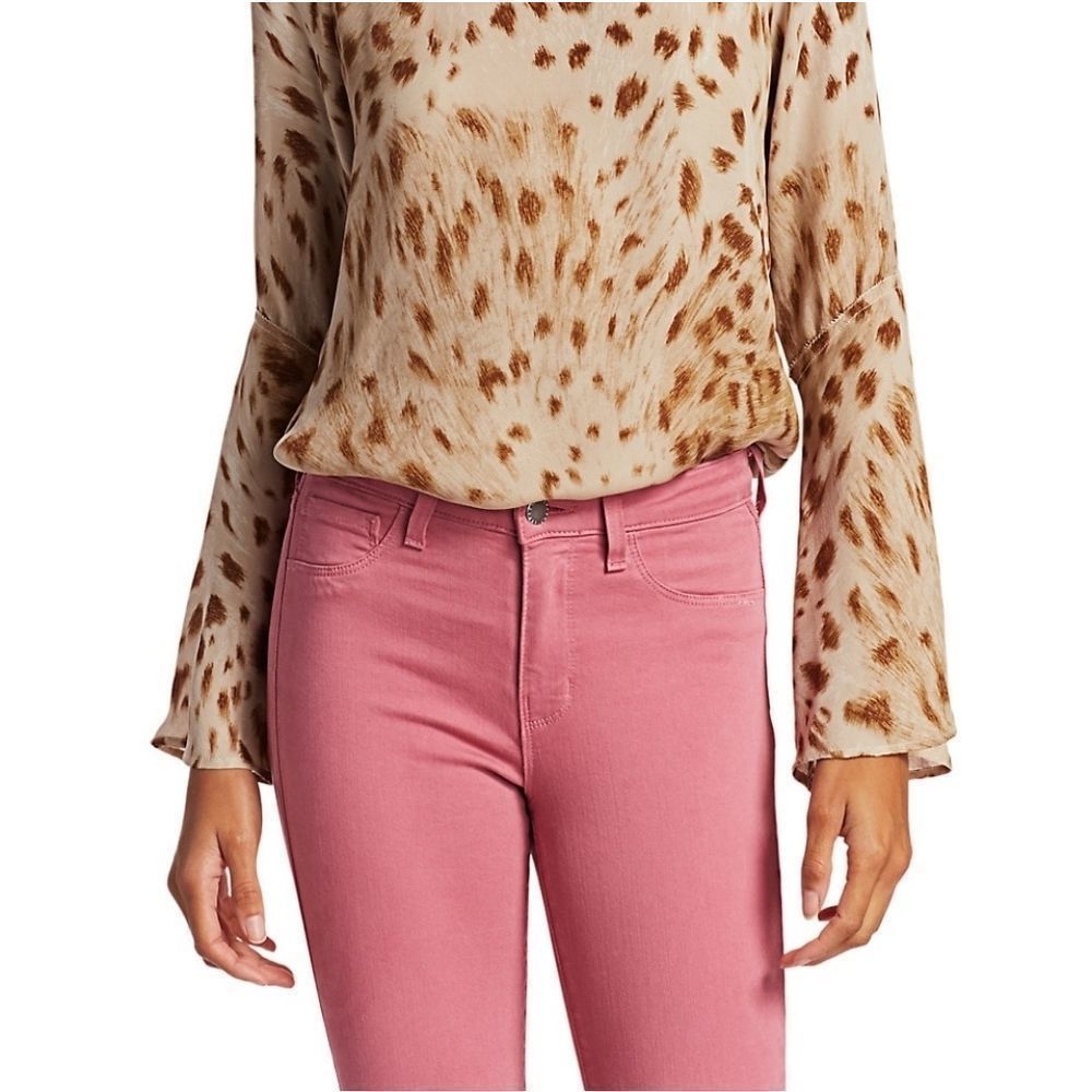 L'AGENCE L'Agence Women's Size XS Pale Pink & Gray Animal Print Dylan Size XS / US 0-2 / IT 36-38 - 6 Thumbnail
