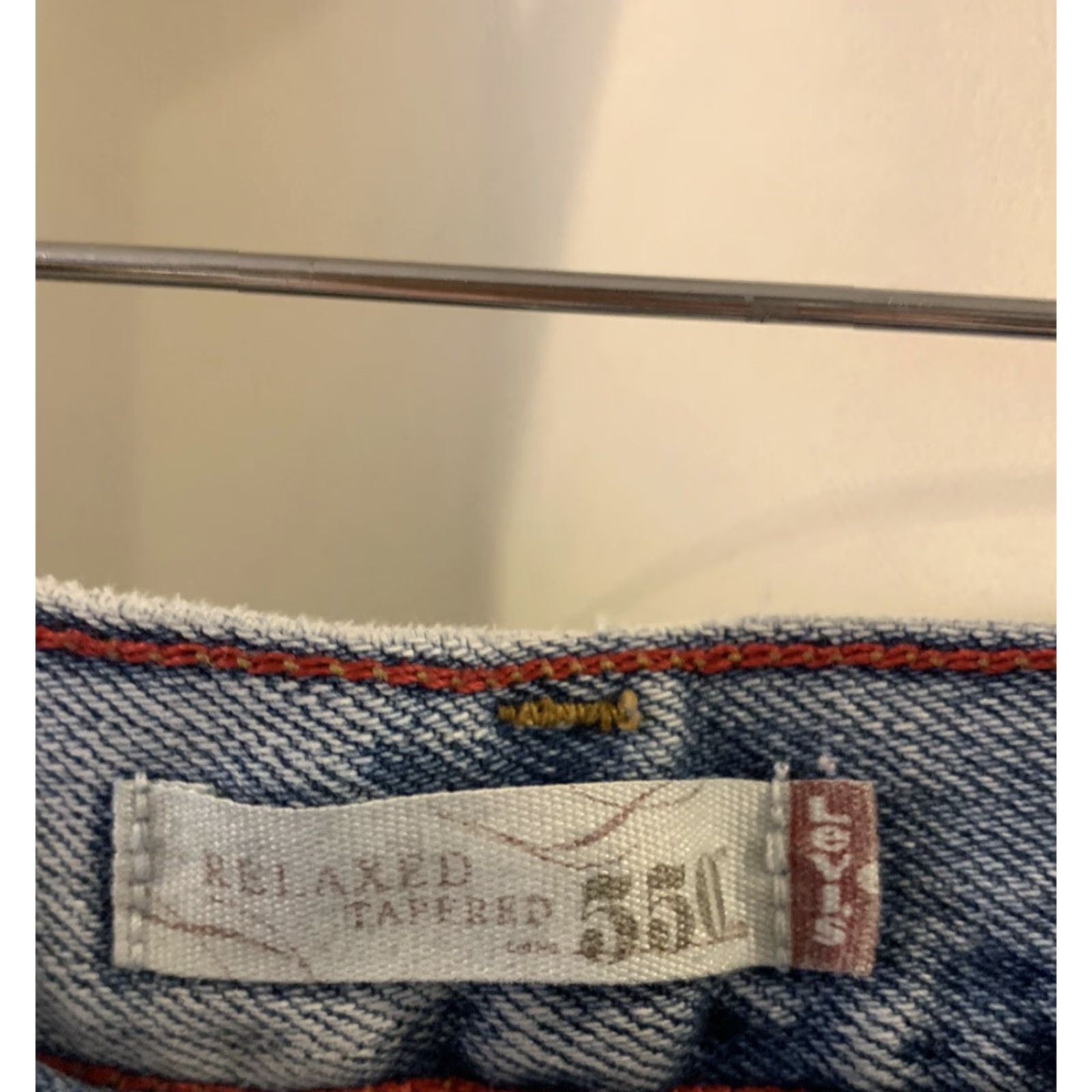Levi's Levi's 550 Relaxed Fit Tapered Leg Jeans Women 12 Denim Blue 100% Cotton 5-Pocket Zipper Button Logo Belt Loops Size 34" / US 12 / IT 48 - 2 Thumbnail