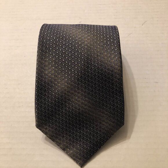 Kenneth Cole Kenneth Cole men's new gray silk tie 3 3/4" X 59 3/4" Size ONE SIZE - 1 Thumbnail