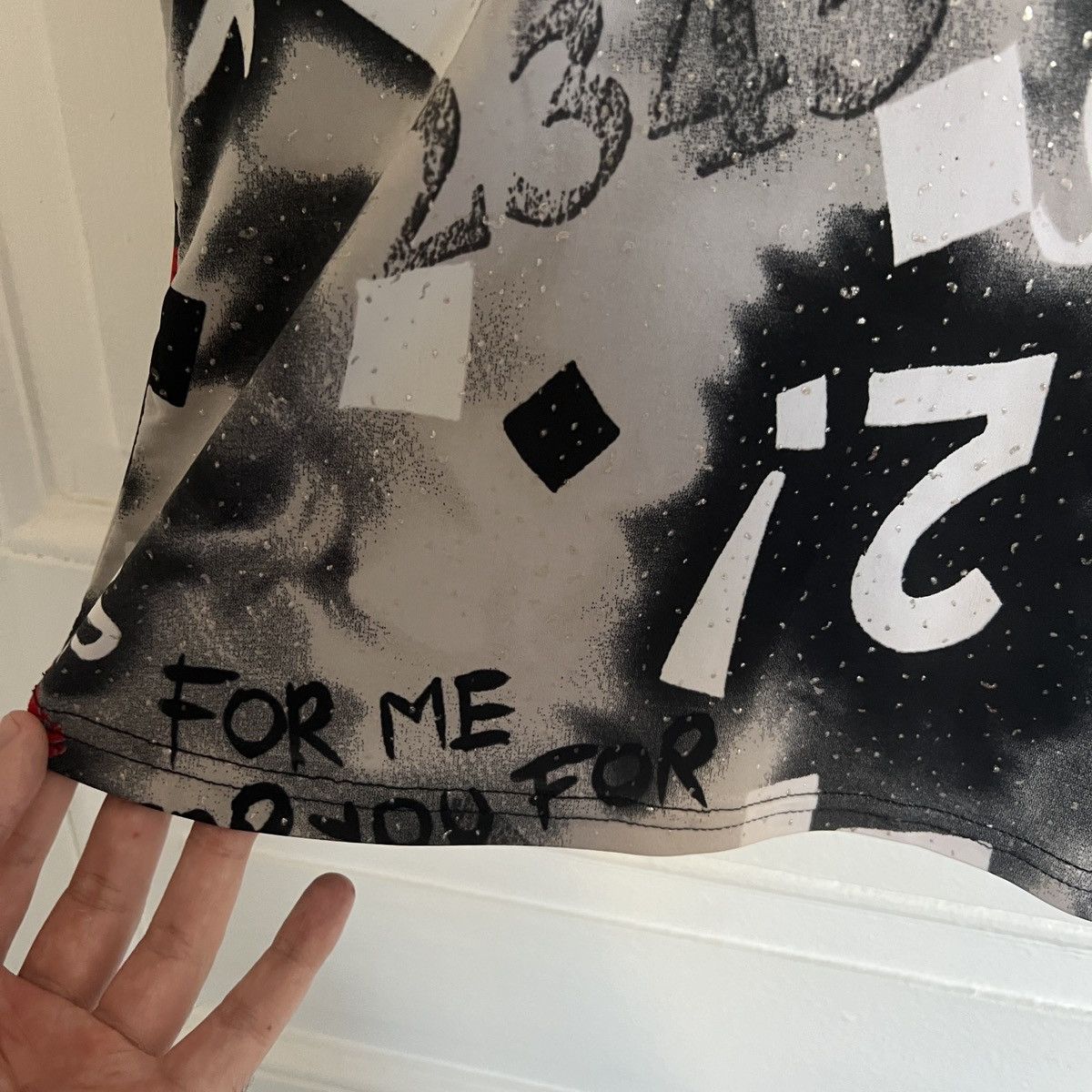 Japanese Brand × Vintage Y2K Mesh Tee Top Blouse 2000s print kiss like jpg margiela Size M / US 6-8 / IT 42-44 - 3 Thumbnail