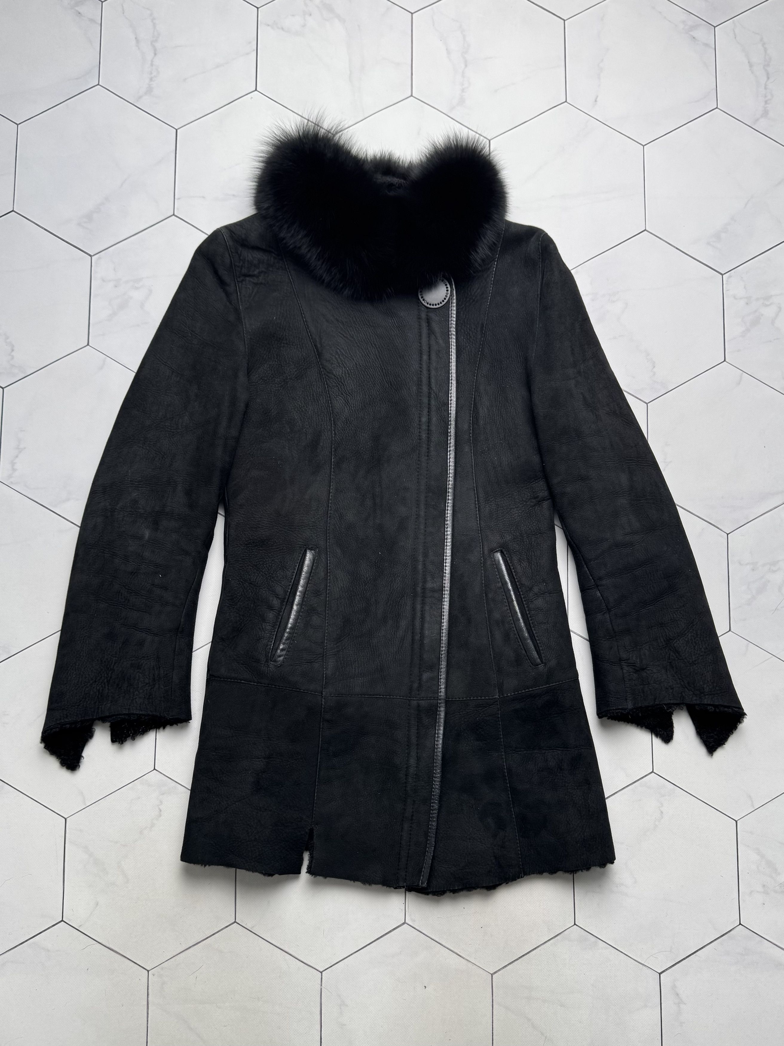 Vintage Vintage Real Sheepskin Coat (B550)E2D15 Size XS / US 0-2 / IT 36-38 - 5 Thumbnail