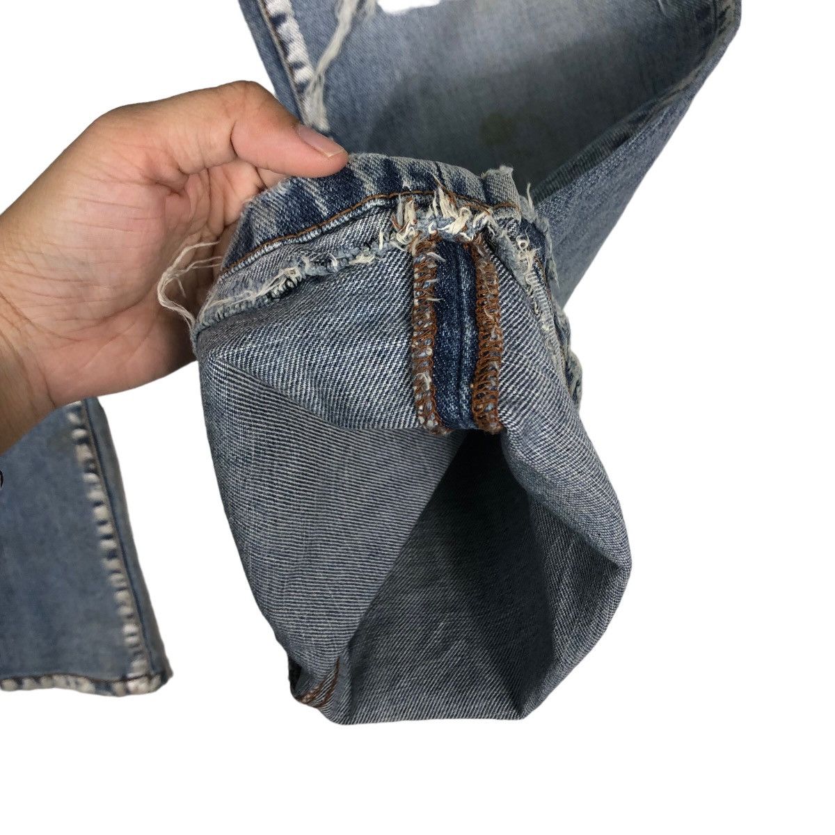 Japanese Brand VINTAGE DENIM JEANS DISTRESSED DESIGN JAMBANGEE ISSEYMIYAKE Size US 30 / EU 46 - 14 Thumbnail