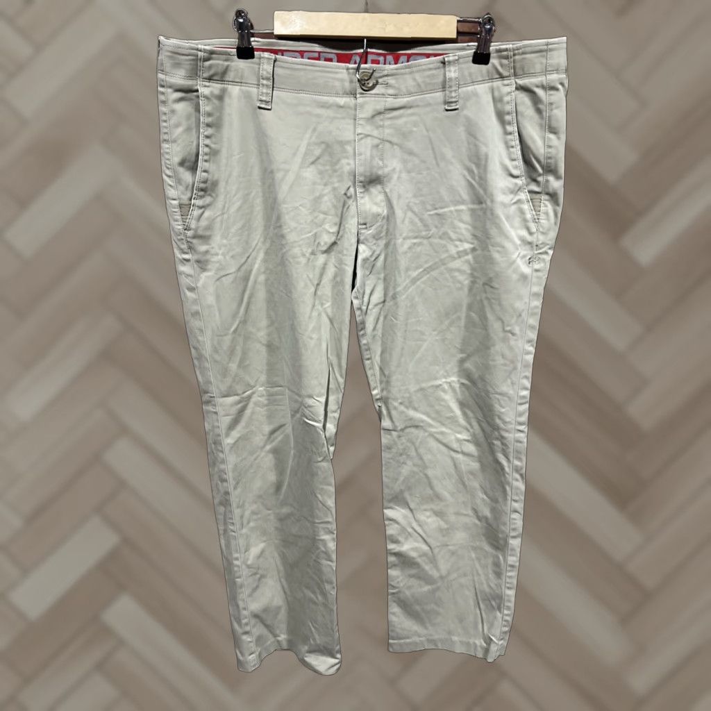 Under Armour Under Armour Pants Mens 42x32 Khaki Beige Chino Tactical Regular Style Mens Size US 42 / EU 58 - 1 Thumbnail