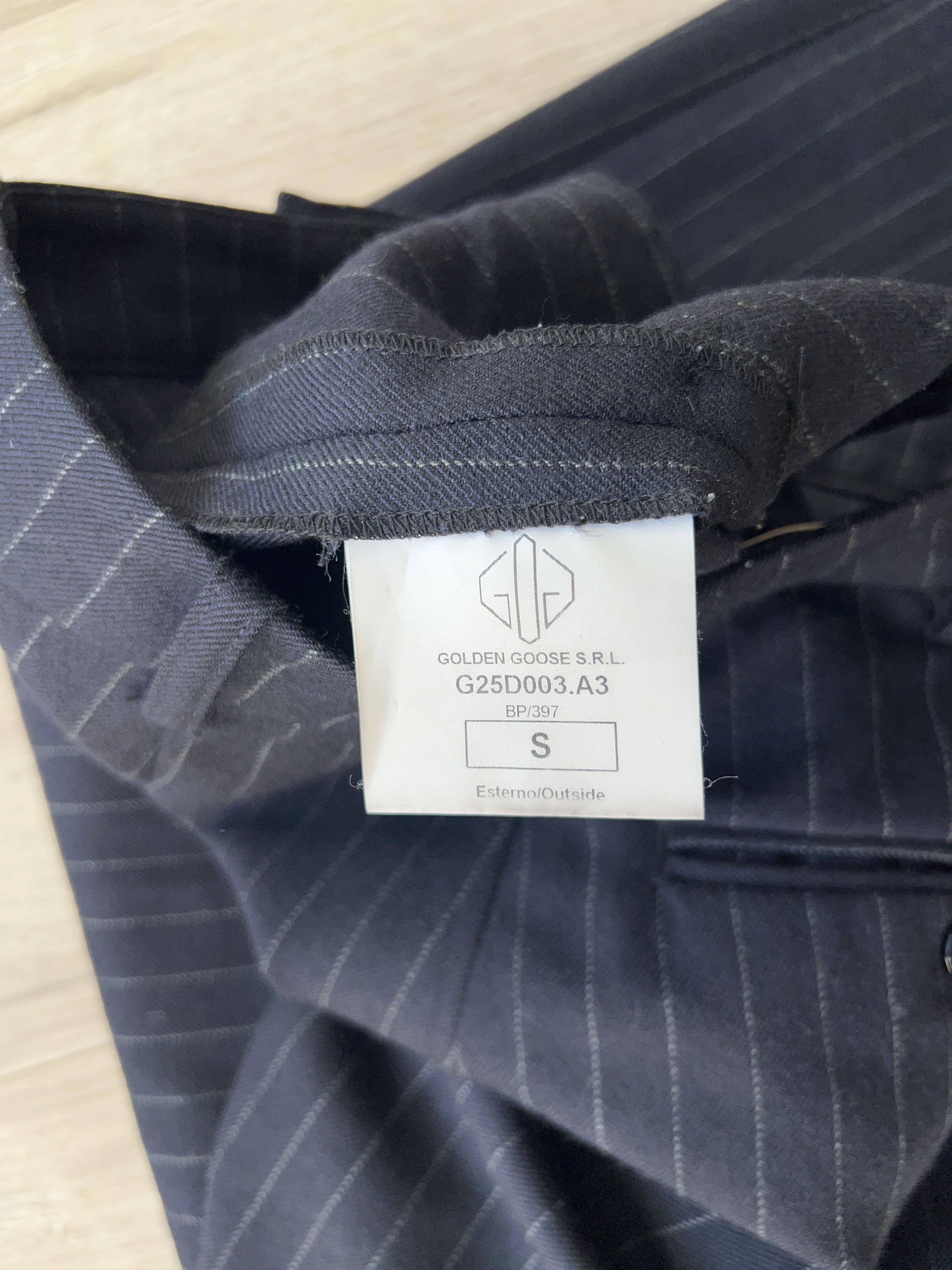 Designer × Golden Goose Womens Deluxe Brand Wool Striped Pants Trousers Size S Size 26" / US 2 / IT 38 - 13 Thumbnail