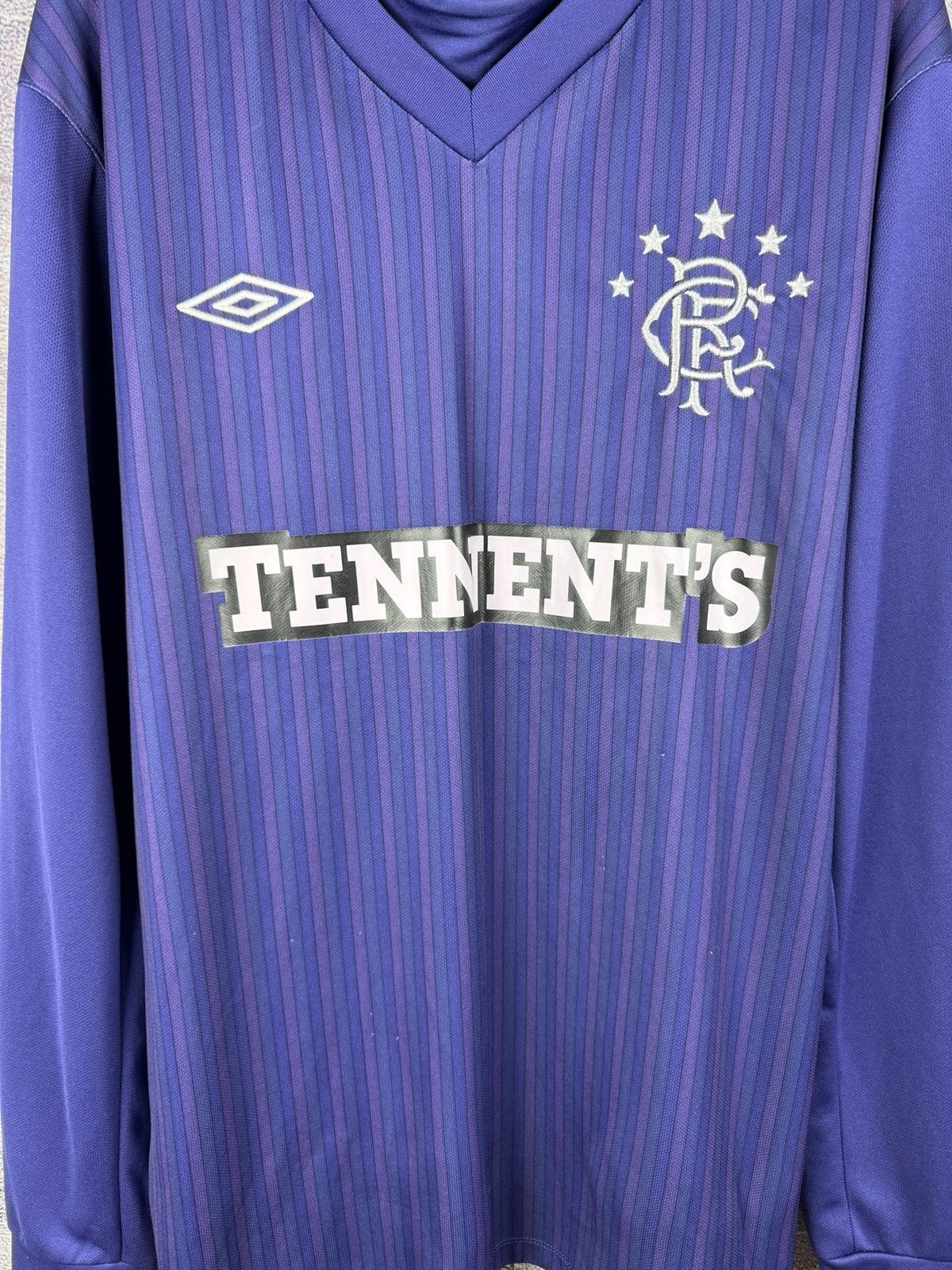 Umbro Rangers FC Umbro Long Sleeve Football Shirt Tennent’s Size US XL / EU 56 / 4 - 5 Thumbnail