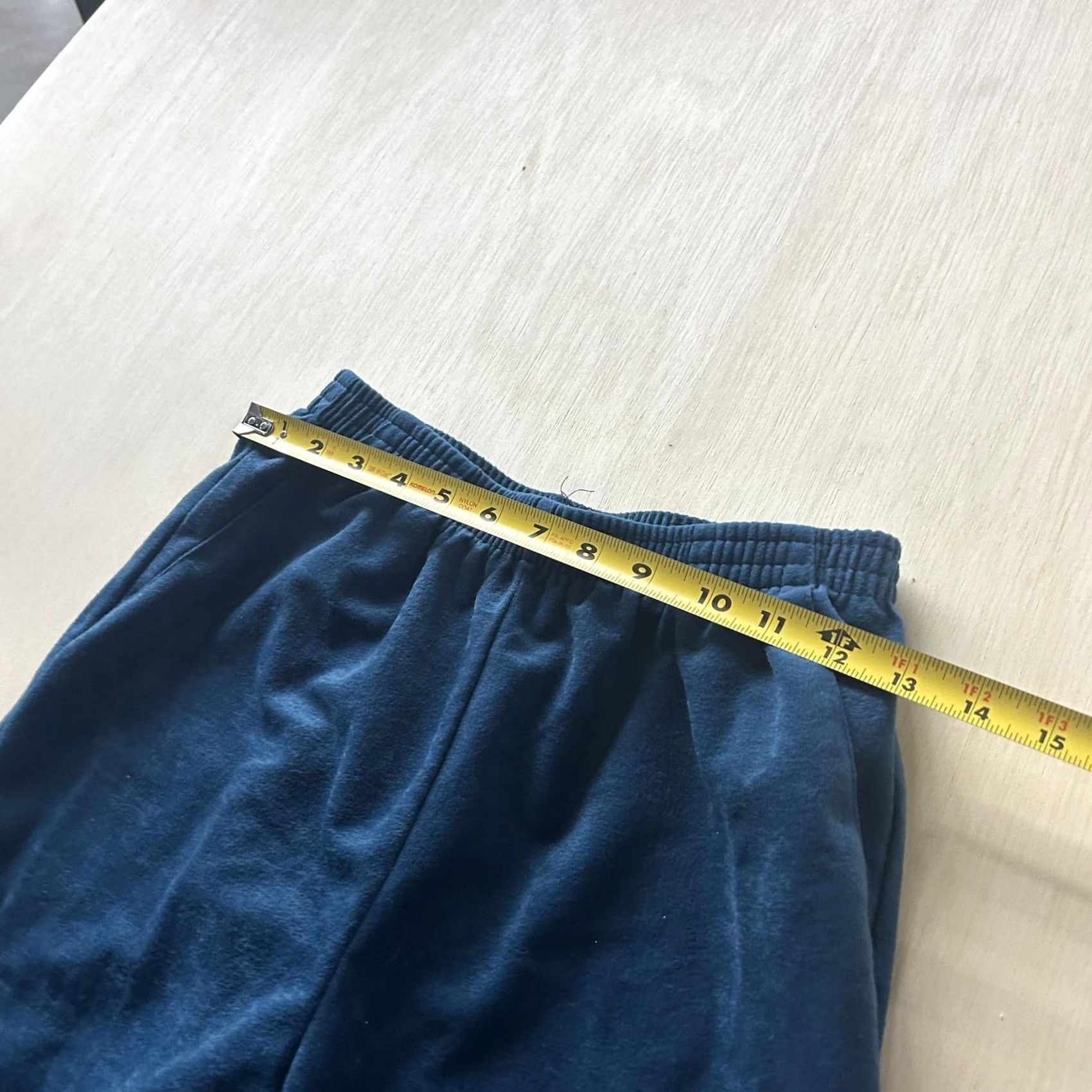 Vintage Willow Ridge Sweatpants Womens Small Blue Velour Elastic Waist Pockets Straight Leg Casual Size 28" / US 6 / IT 42 - 6 Thumbnail