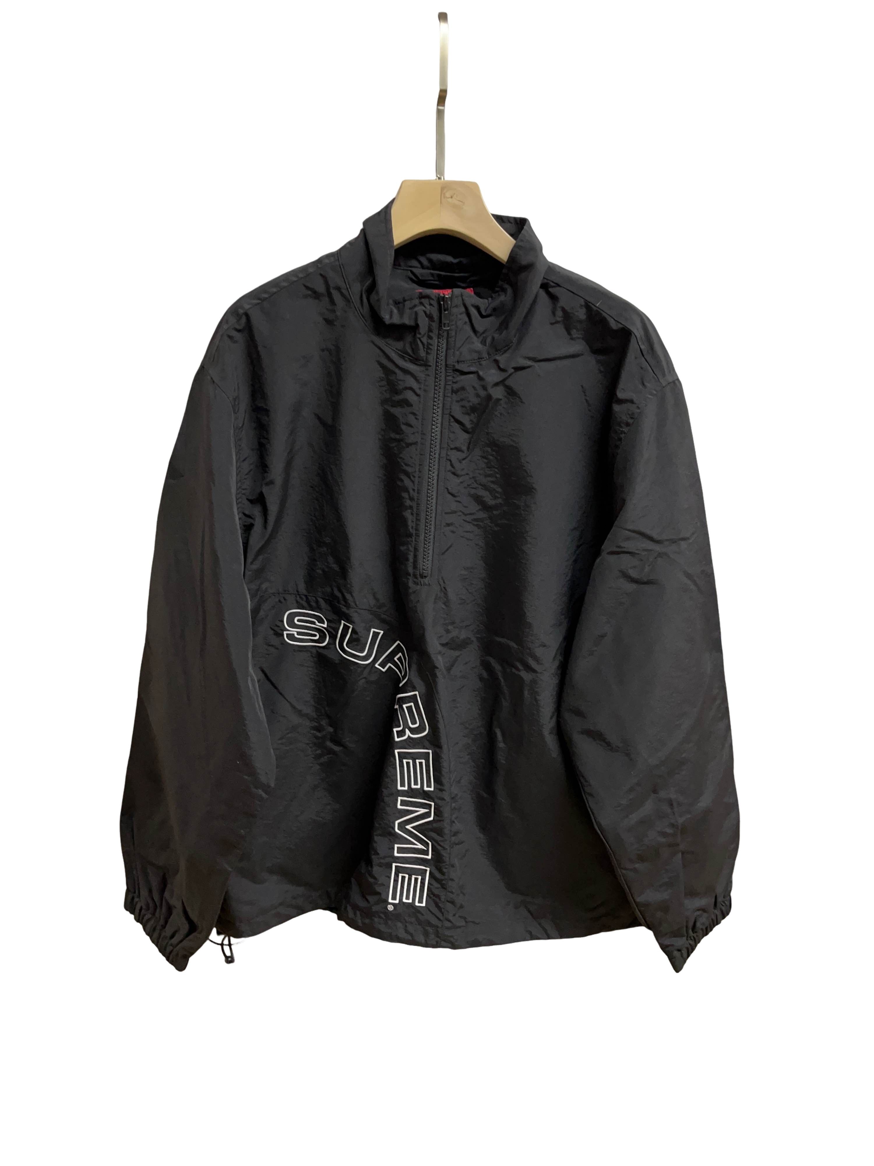 Supreme Supreme Track Half Zip Pullover Black Stars FW18 | Grailed