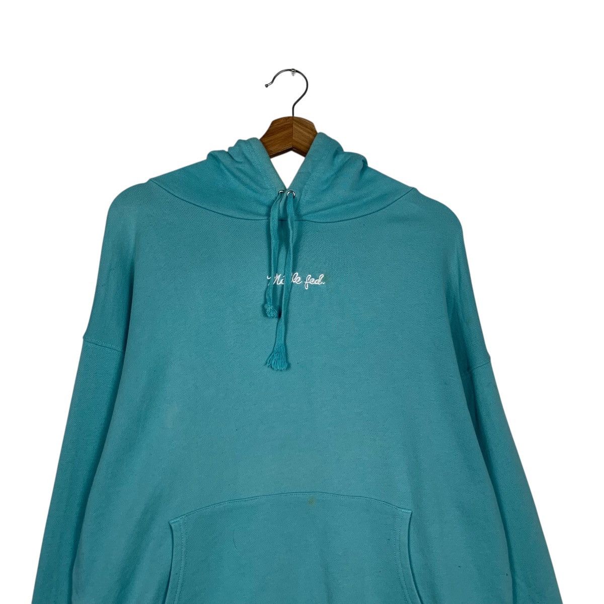 Japanese Brand MILKFED Embroidery Small Center Logo Hoodies #1927-C84 Size ONE SIZE - 8 Thumbnail