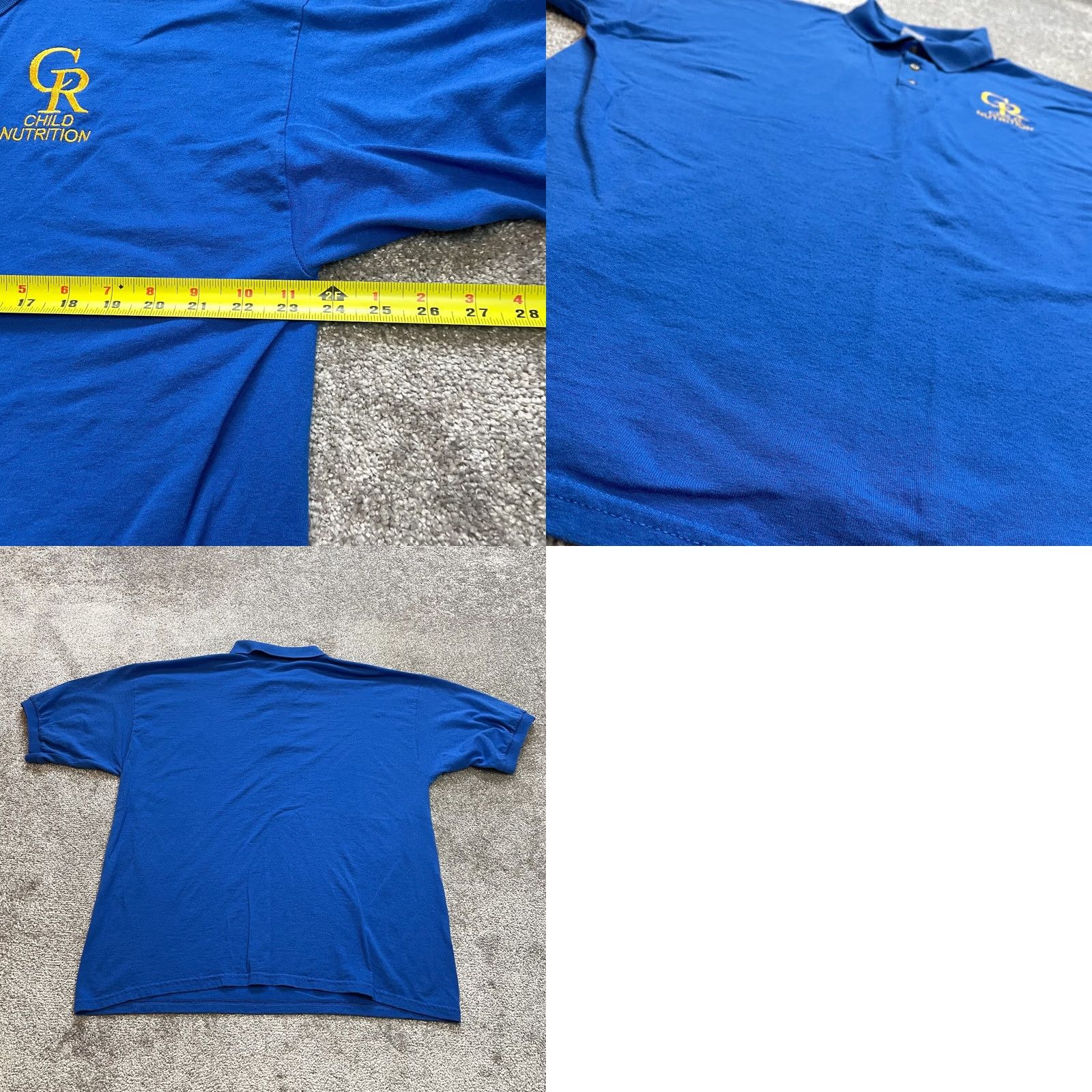Gildan Gildan Polo Shirt Mens XL Blue Logo Casual Short Sleeve Knit 29 in Classic Golf Size US XL / EU 56 / 4 - 8 Thumbnail