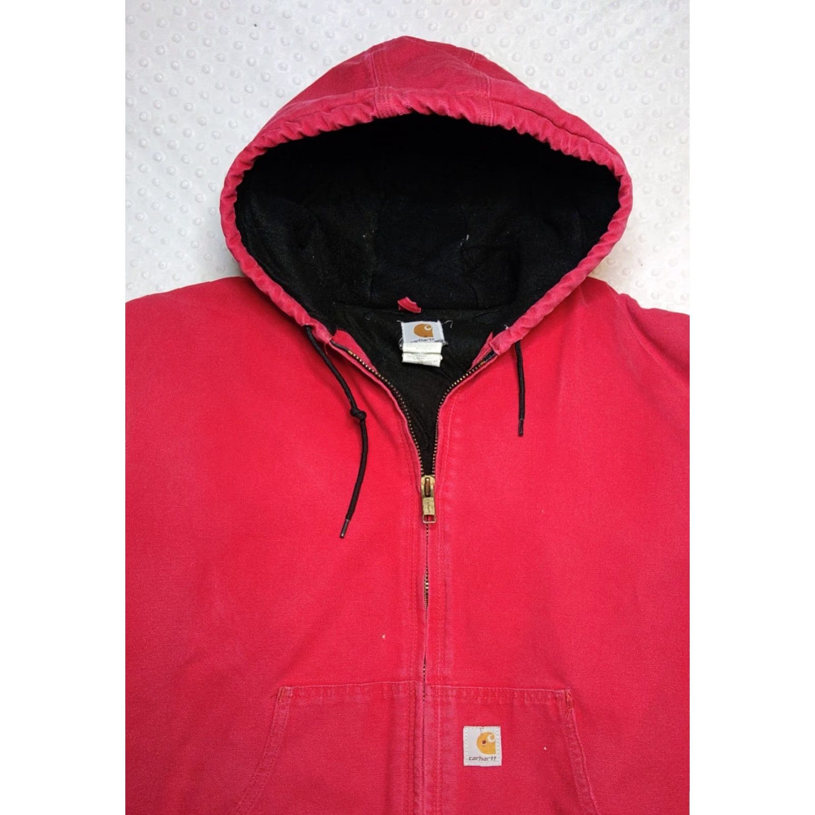 Carhartt VINTAGE Carhartt J140 RED Jacket Mens 3XL Hooded Workwear Union USA Coat Thrash 90s Jacket Size US XXL / EU 58 / 5 - 4 Thumbnail