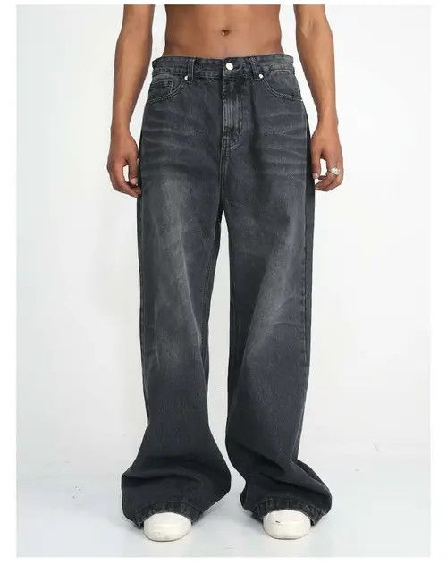 VIBE flared bootcut yuppie faded baggy jeans Size US 30 / EU 46 - 7 Thumbnail