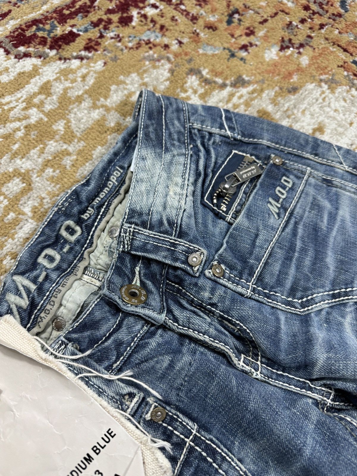 Acne Studios × Our Legacy × Vintage ᶠᵃⁿᶜʸᵍᵘʸ BNWT Y2K Baggy Washed Denim Jeans Wide leg vintage Size US 28 / EU 44 - 5 Thumbnail