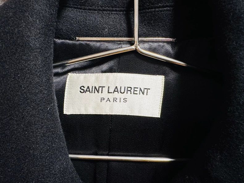 Saint Laurent Paris Saint Laurent Double-Breasted Wool Coat-2506 Size US M / EU 48-50 / 2 - 3 Thumbnail