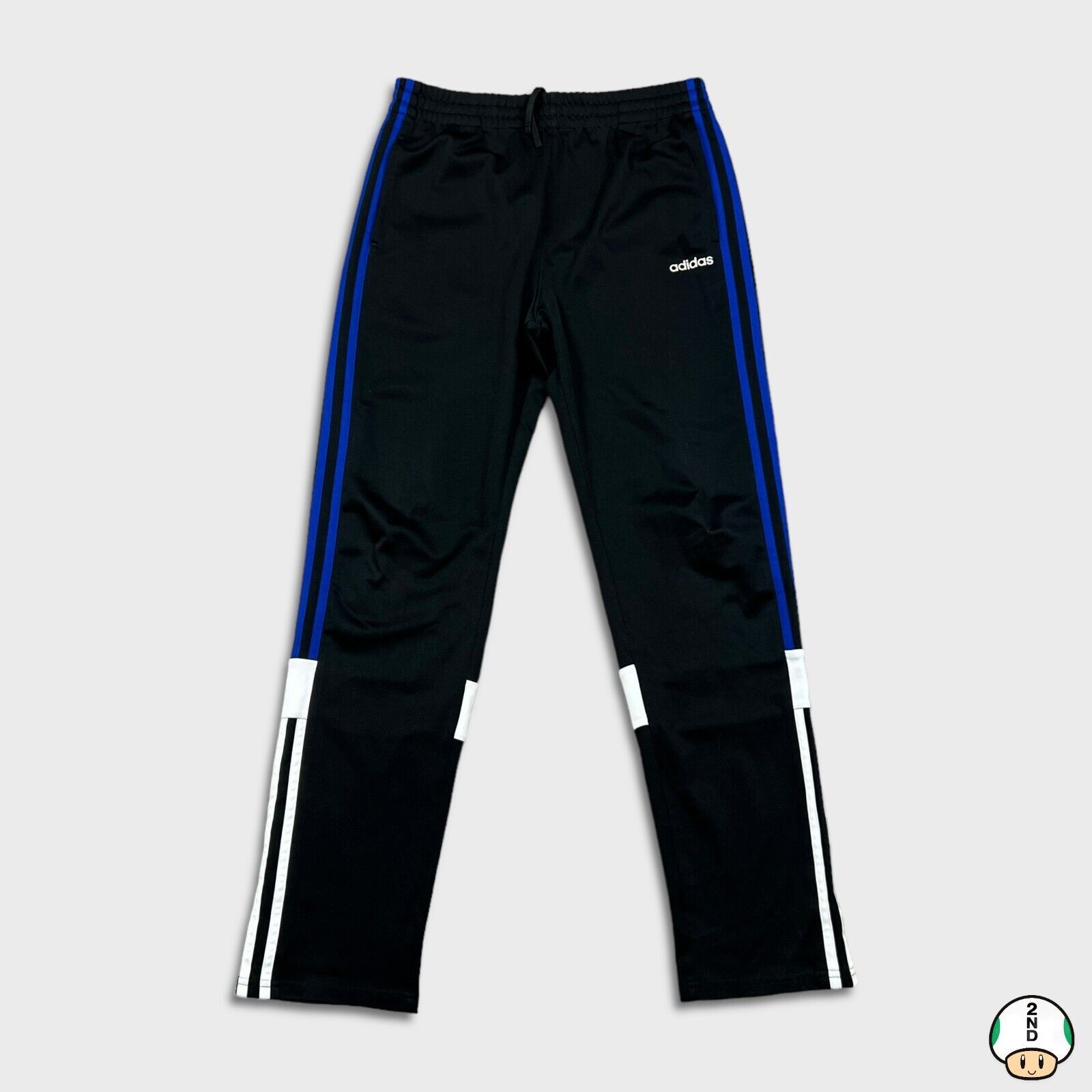 Adidas × Vintage Adidas Track Pants XL Stripes Spell Out Athletic Gym Jogger Size US 29 - 1 Thumbnail