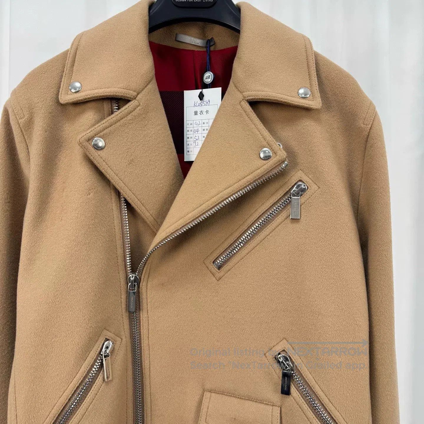 Dior Dior Camel Wool Multi-Zip Coat. Size US M / EU 48-50 / 2 - 3 Thumbnail