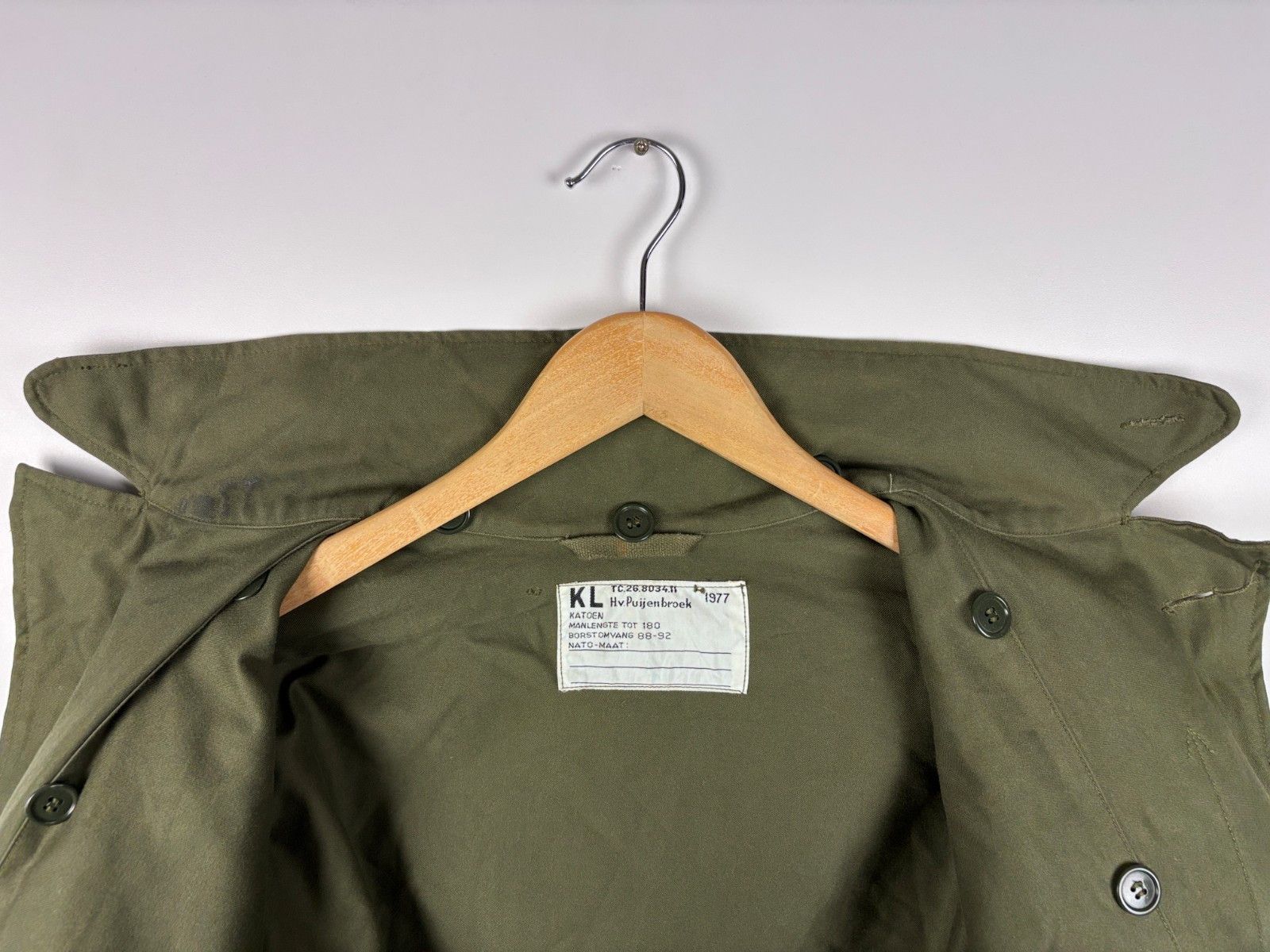 Other Vintage 1977 Dutch Military Army Coat Field Jacket Size ~M Size US M / EU 48-50 / 2 - 9 Thumbnail