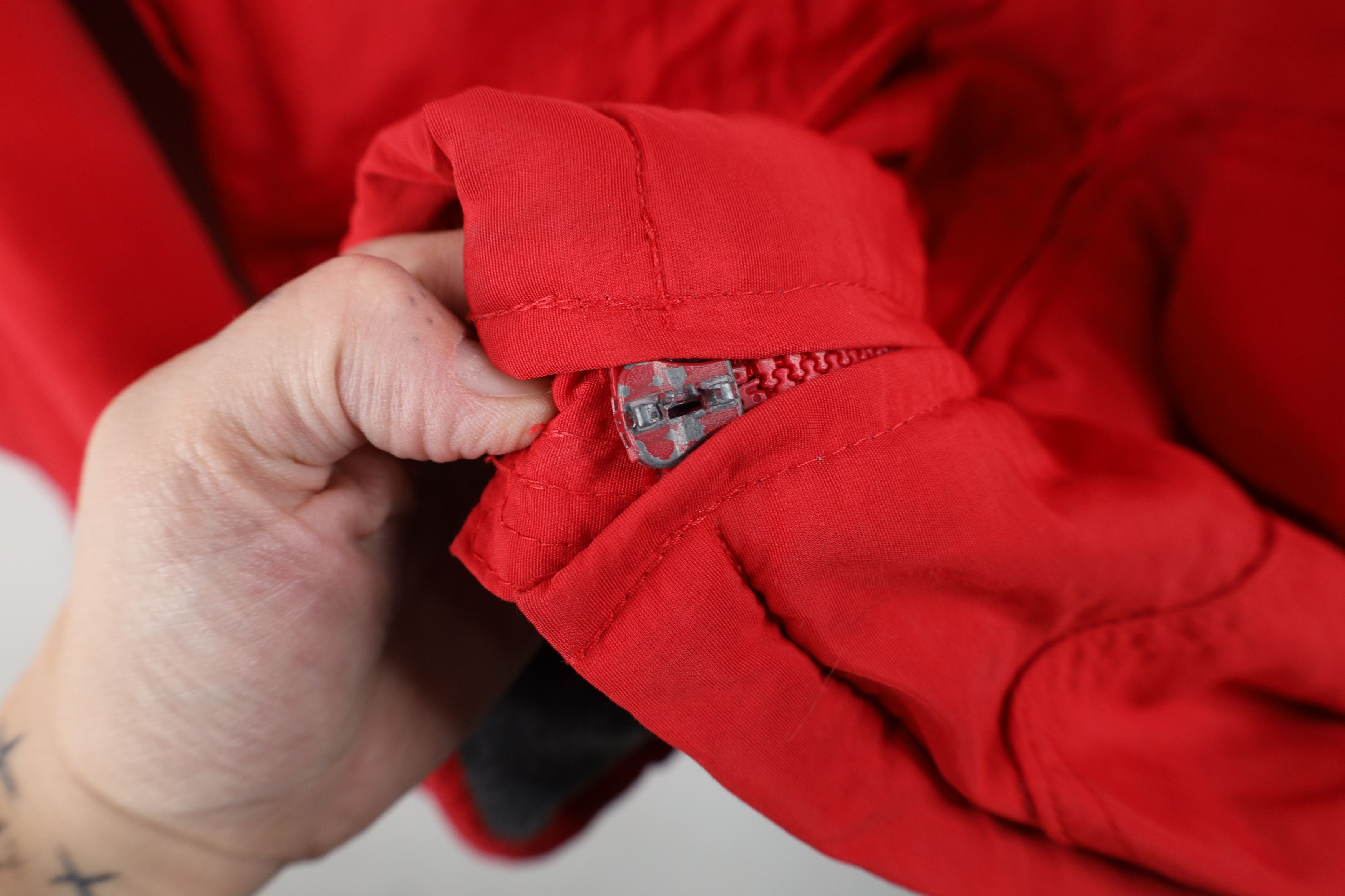 J.Crew Vintage 90s J Crew Lined Chore Barn Parka Jacket Red USA Size US L / EU 52-54 / 3 - 4 Thumbnail