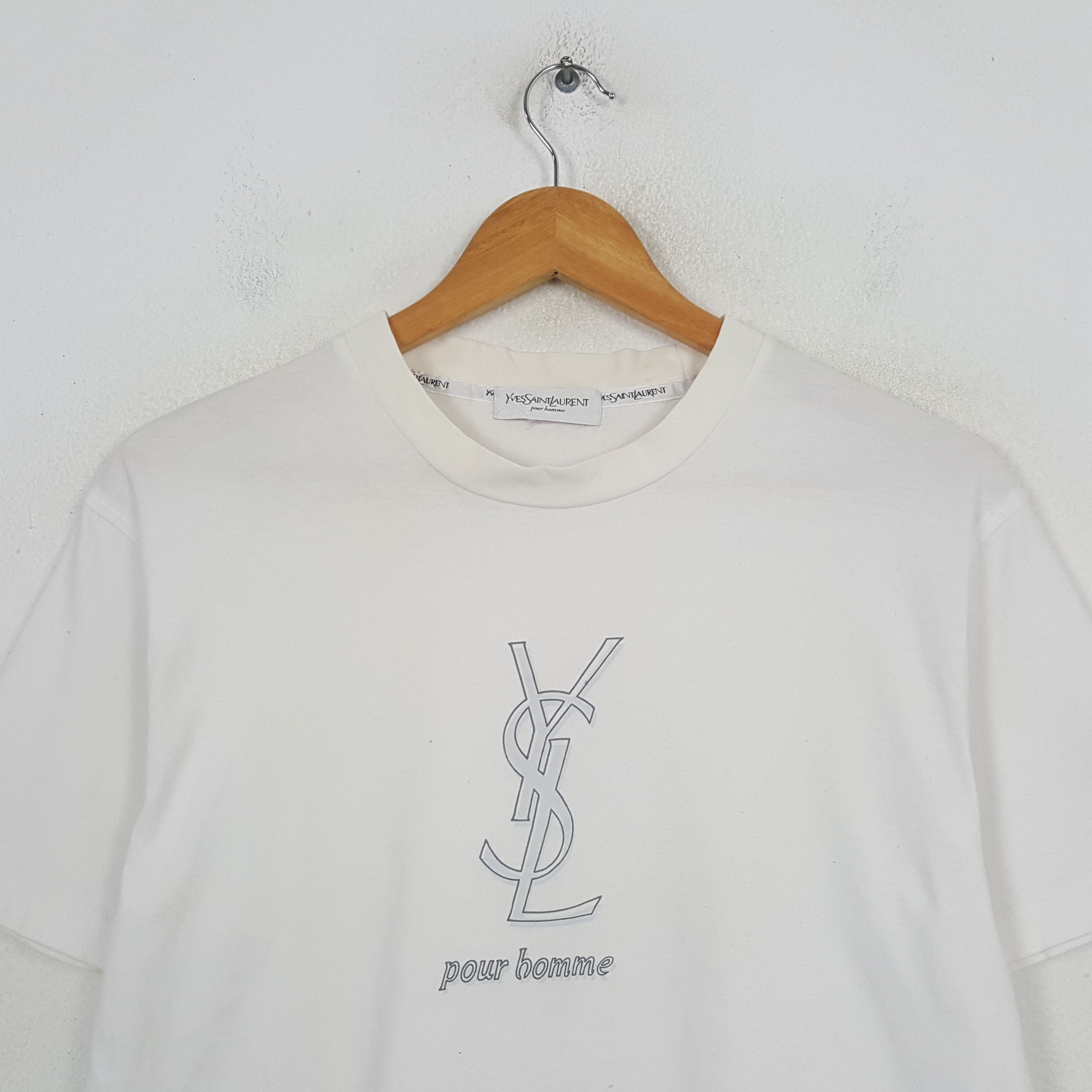Yves Saint Laurent Vintage Yves Saint Laurent Italian Fashion T-Shirt C301N6 Size US M / EU 48-50 / 2 - 2 Thumbnail