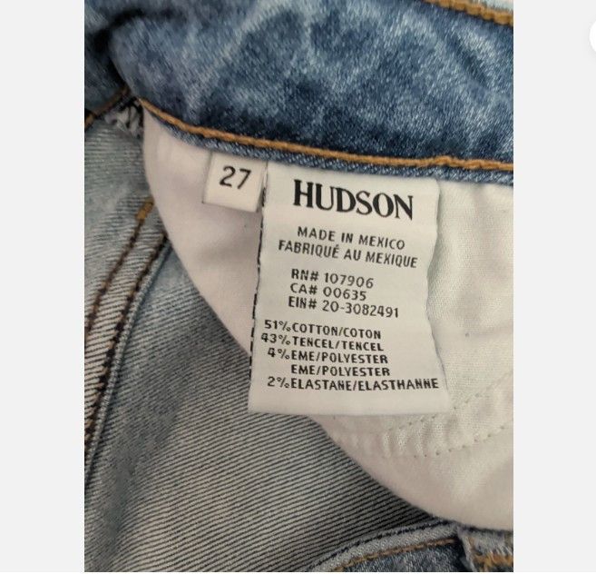 Hudson Hudson Womens Distressed Patchwork Flare Raw Hem Jeans Size 27" / US 4 / IT 40 - 9 Thumbnail