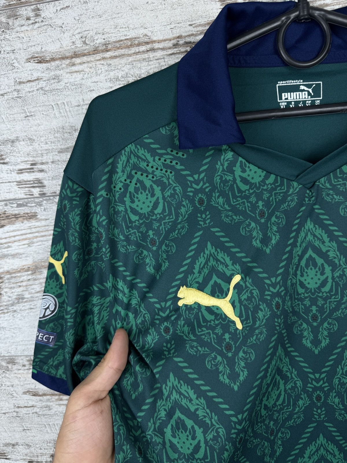 Puma Mens Vintage Puma Italia national team soccer jersey T-shirt Size US XL / EU 56 / 4 - 6 Thumbnail