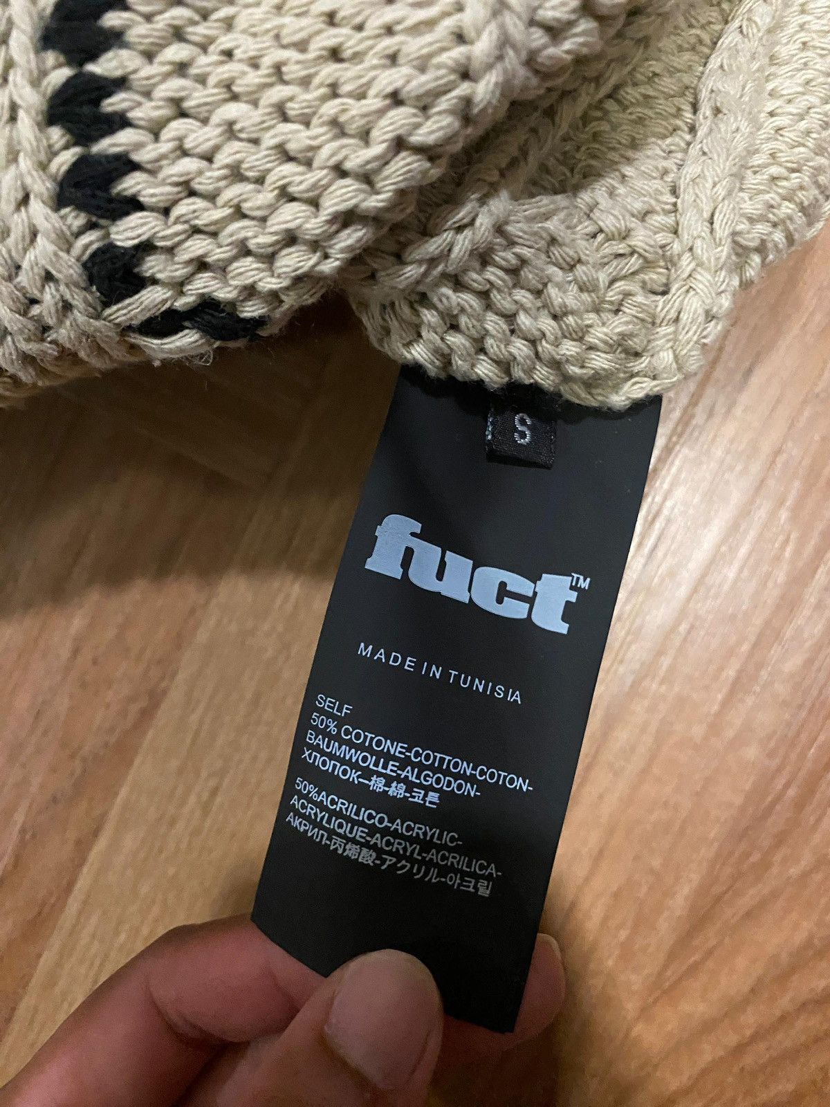 FUCT RARE ! FUCT Letterman V-NECK Knittedwear Size US S / EU 44-46 / 1 - 5 Thumbnail