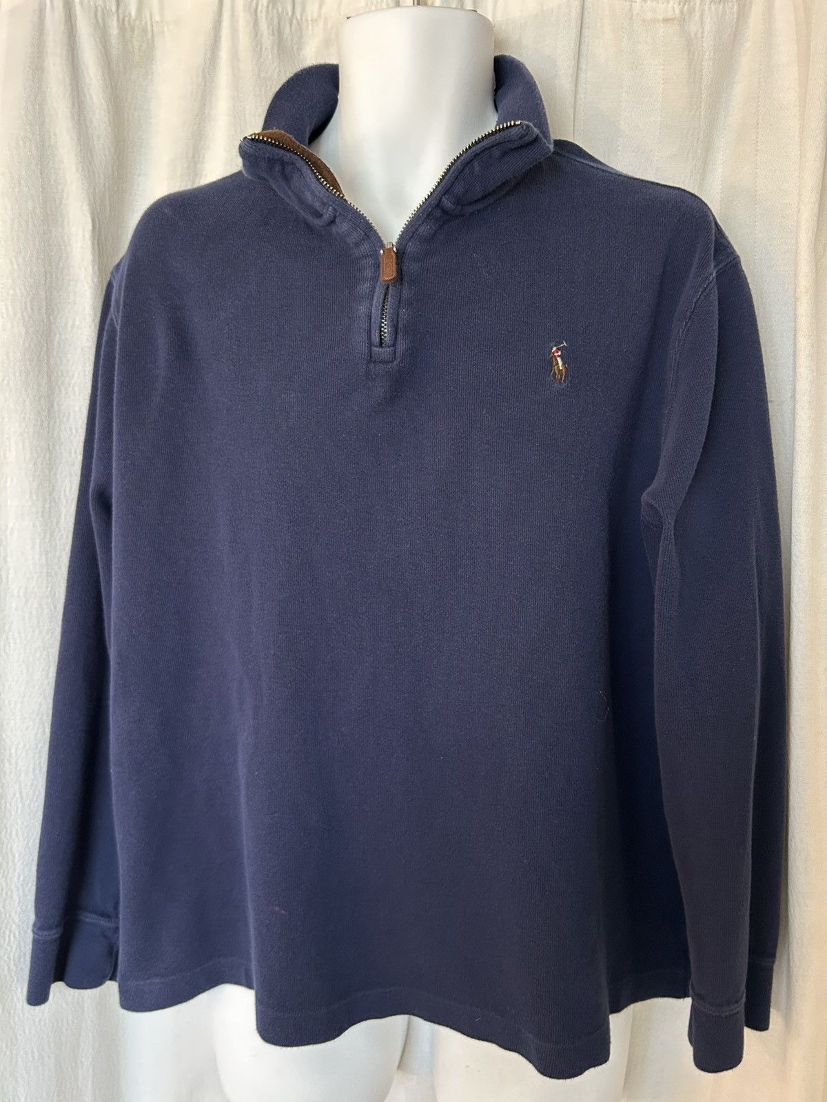 Polo Ralph Lauren shirt: Blue polo ralph lauren estate rib blue label xl Size US XL / EU 56 / 4 - 1 Thumbnail