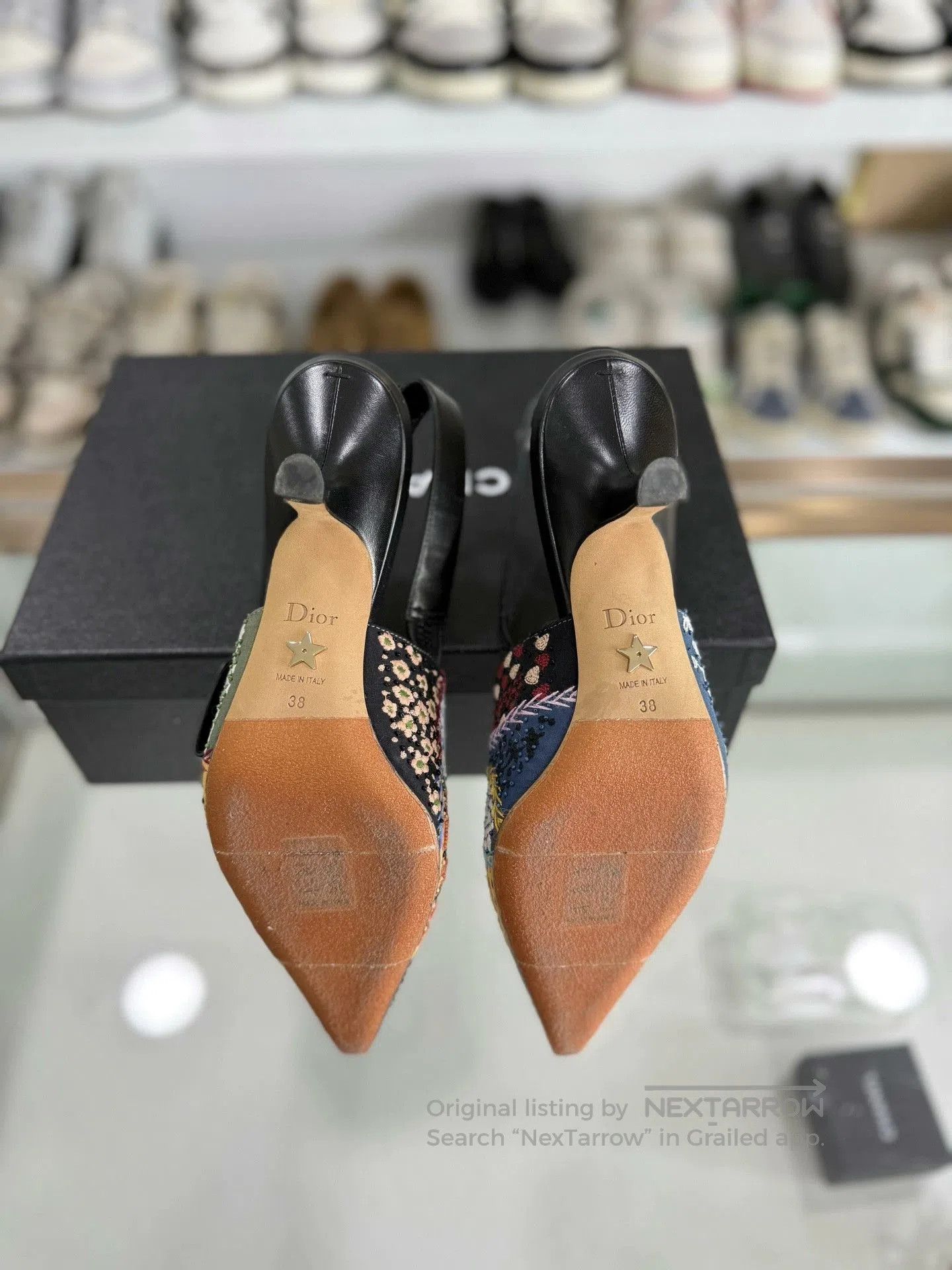 Dior Dior Floral Embroidery Low. Size US 5 / IT 35 - 4 Thumbnail