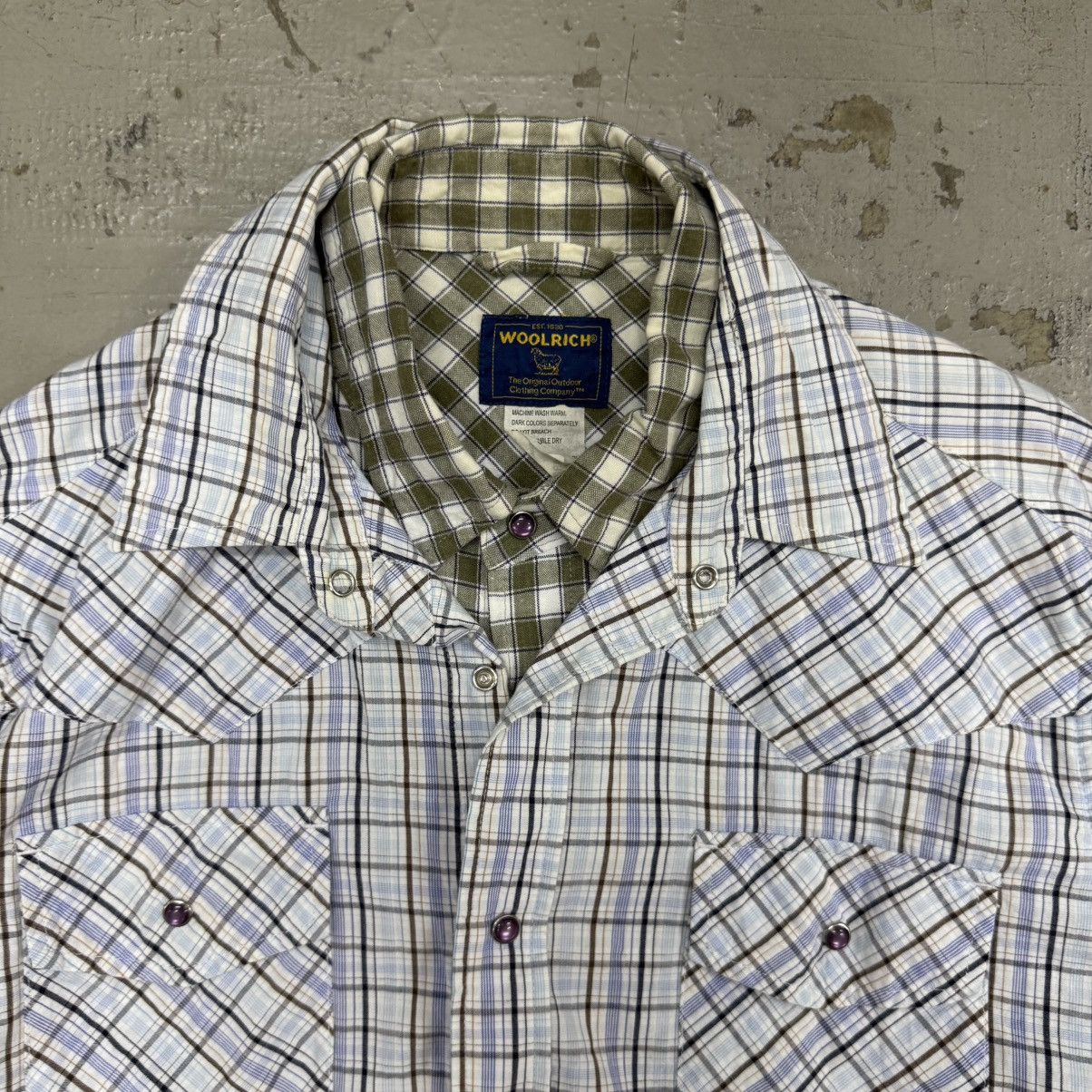 Woolrich Woolen Mills Woolrich Double Layer Shirt Button Up Size US L / EU 52-54 / 3 - 3 Thumbnail