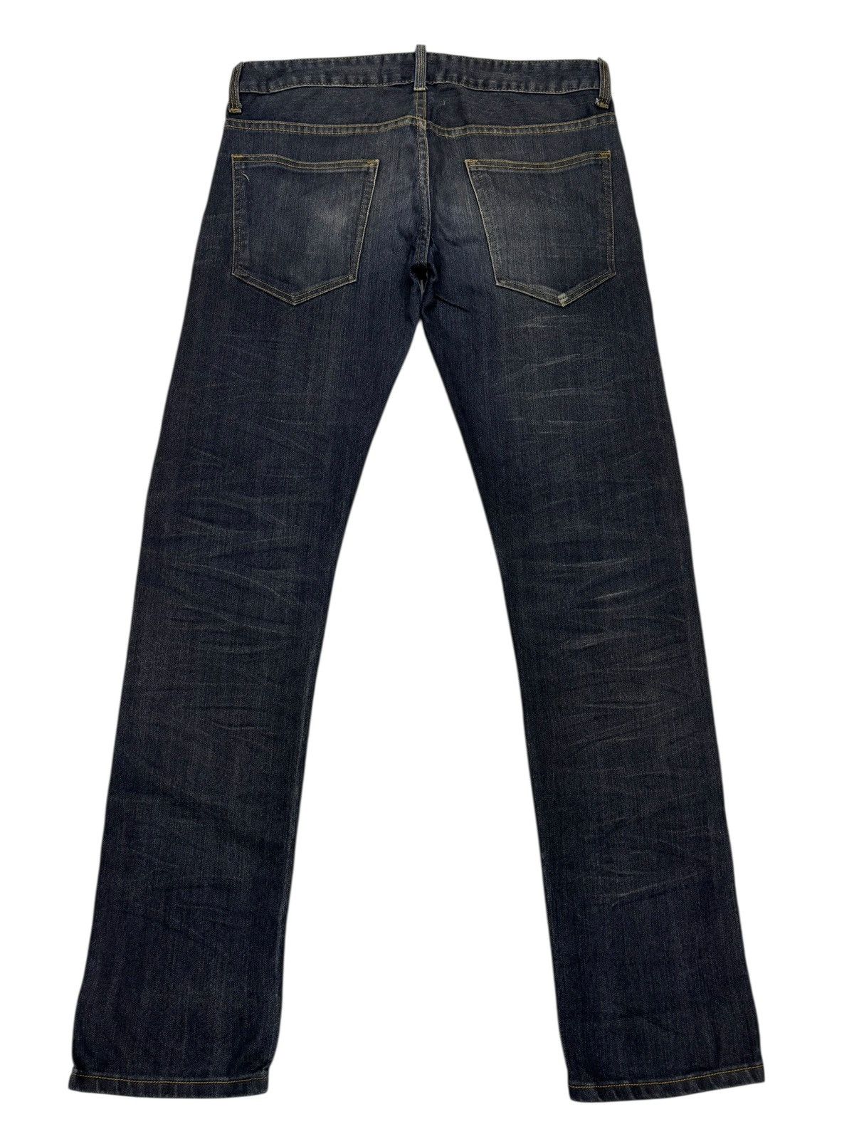 Kapital KUI Grunge Distressed Denim Jeans Straight Leg Fit Size US 34 / EU 50 - 8 Thumbnail