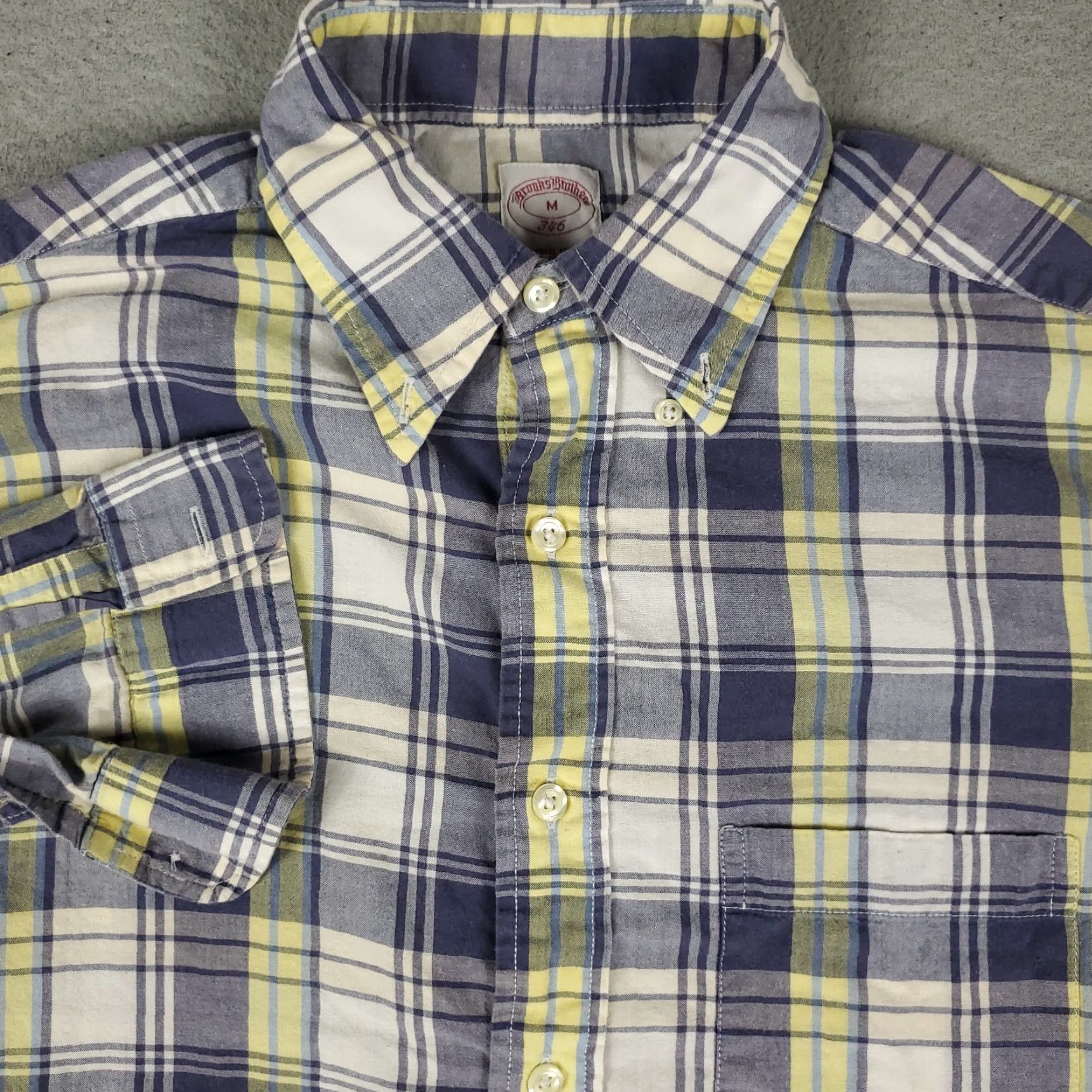 Brooks Brothers Brooks Brothers Shirt Mens Medium Blue Plaid Button-Up Long Sleeve Size US M / EU 48-50 / 2 - 2 Thumbnail