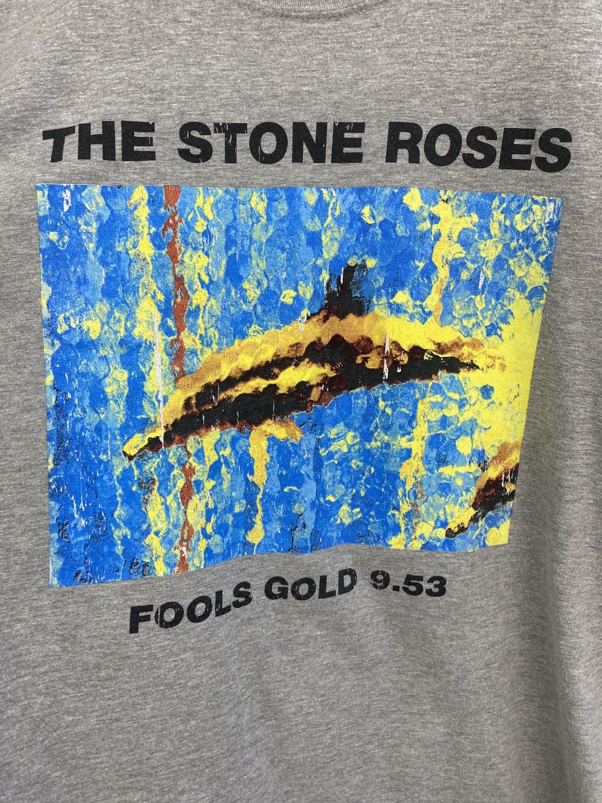 Band Tees × Vintage 🇬🇧 Vintage Y2K The Stone Roses Fools Gold T-Shirt Rare Retro Size US XL / EU 56 / 4 - 6 Thumbnail