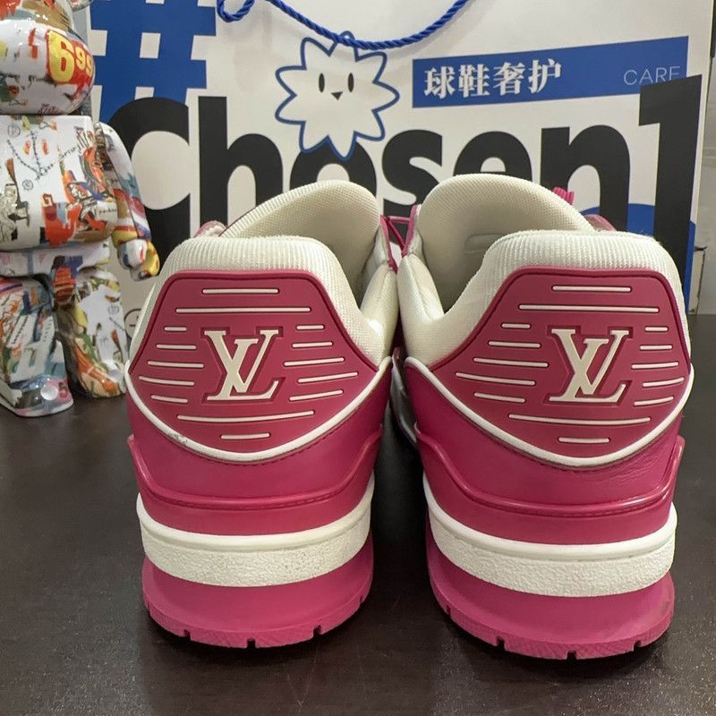 Louis Vuitton Louis Vuitton Trainer Low-Top Sneakers in Purplish Red -250 Size US 9 / EU 42 - 1 Thumbnail