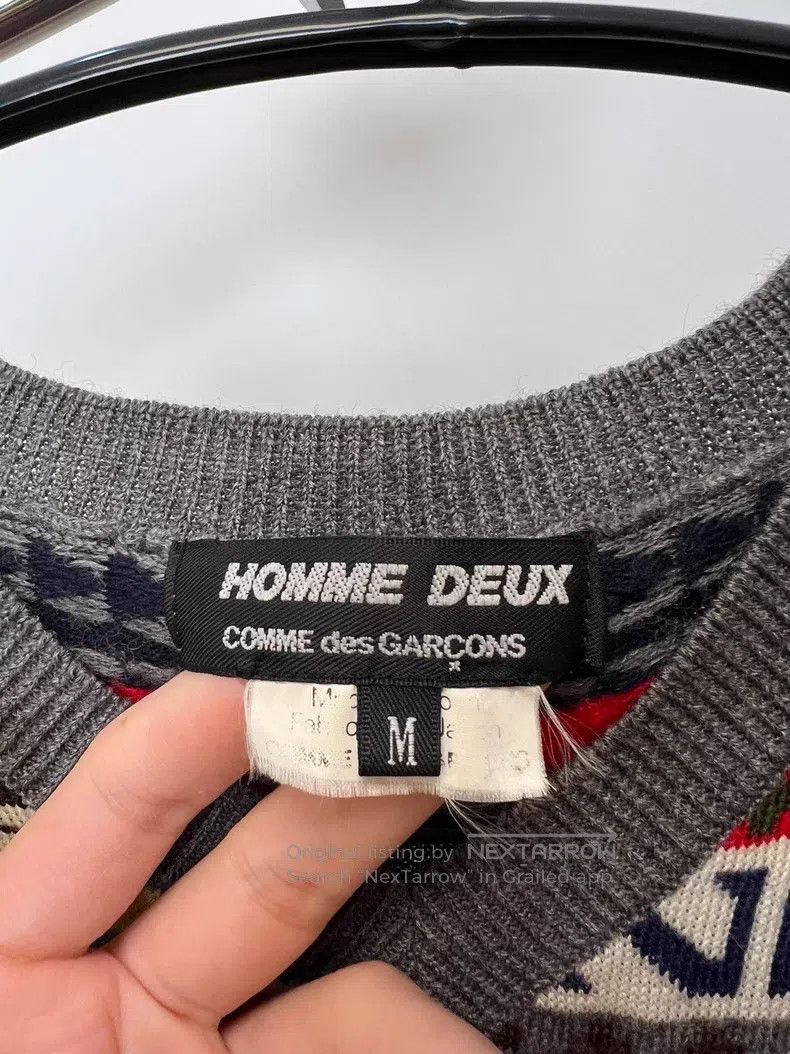 Comme des Garcons Comme des Garcons Christmas style patchwork knit wool swea Size US M / EU 48-50 / 2 - 7 Thumbnail
