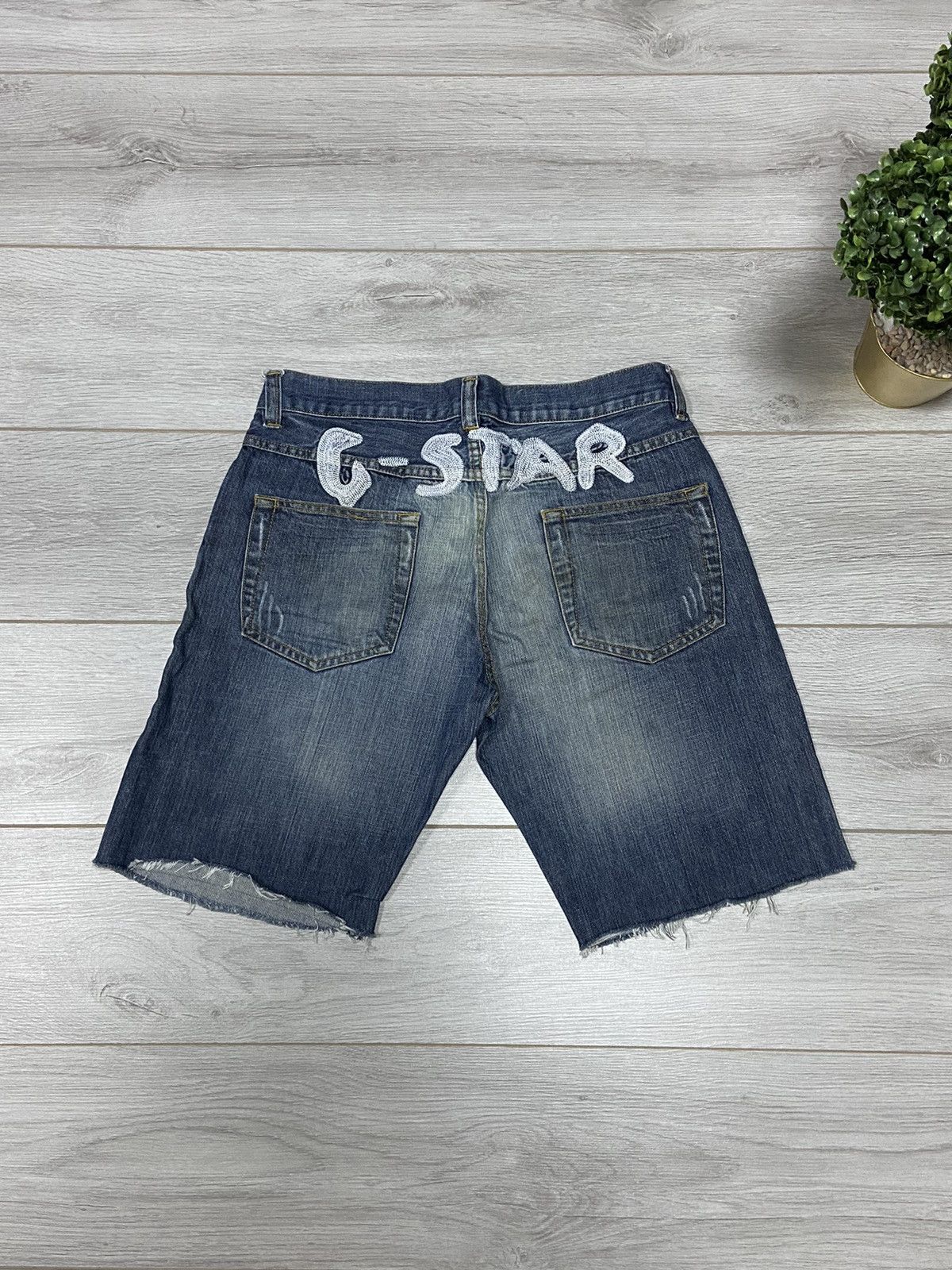 G-Star G star raw vintage big logo denim shorts Size US 34 / EU 50 - 1 Thumbnail