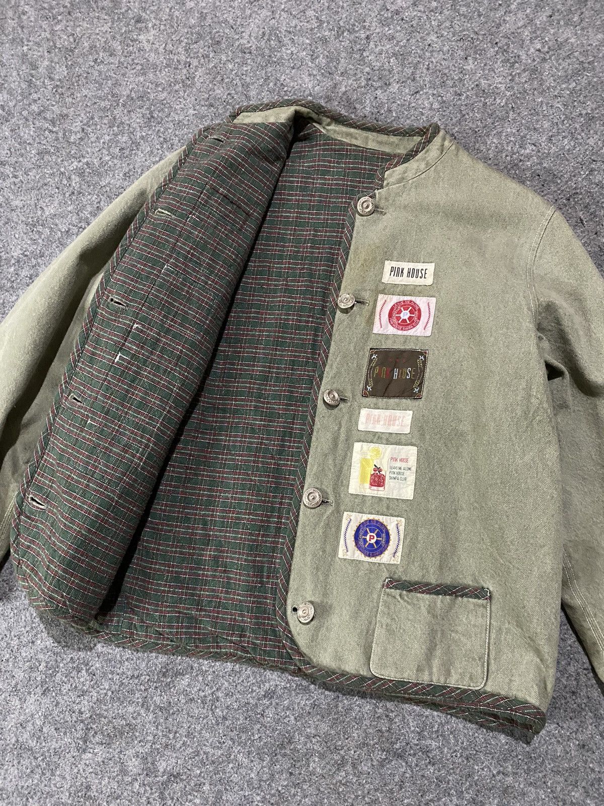 Japanese Brand × Pink House Vintage Pink House Patch Reversible Jacket Size US S / EU 44-46 / 1 - 5 Thumbnail