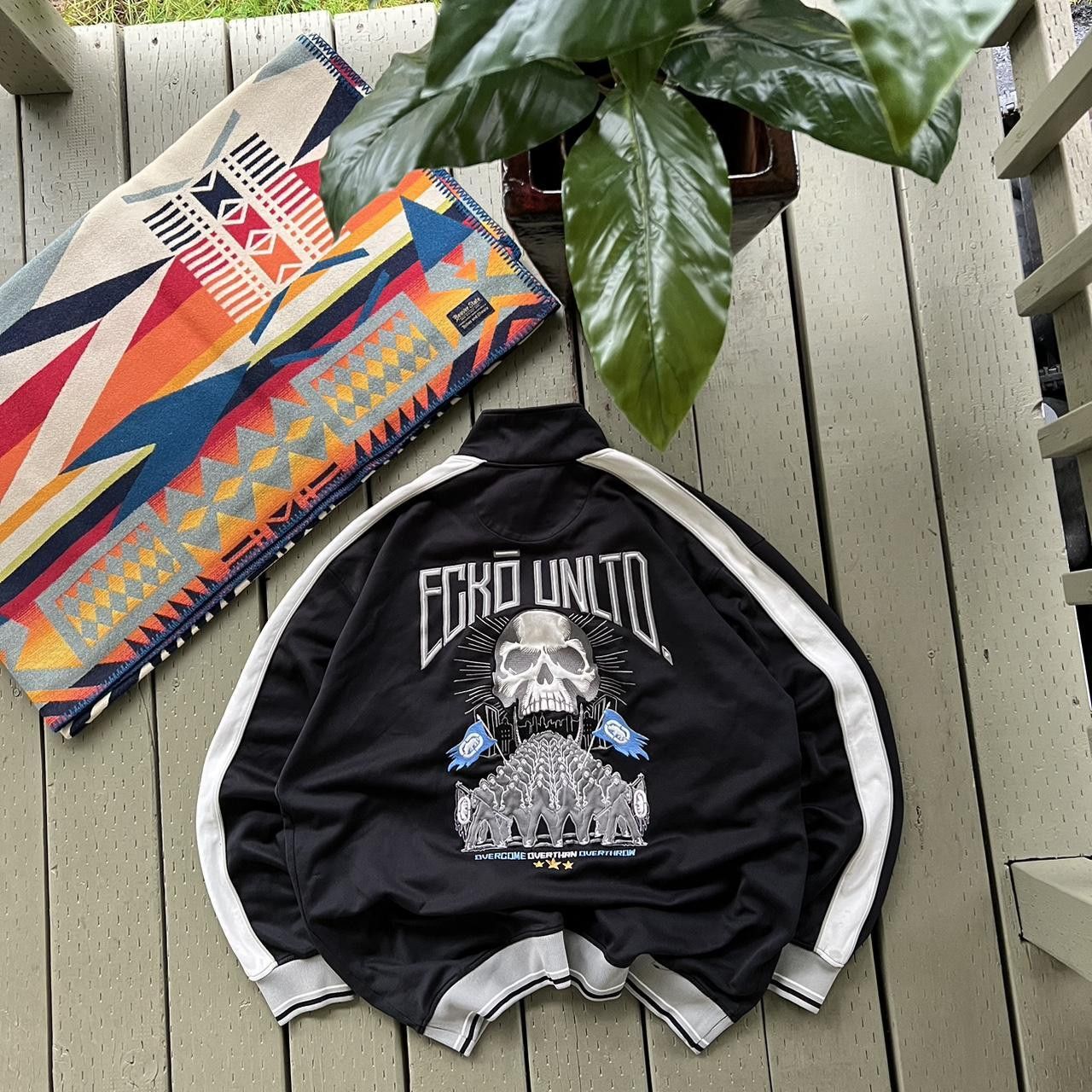 Ecko Unltd. × Vintage Vintage Ecko Unltd Rhino Graffiti Hooded Sweatshirt 00s Y2K Size US XXL / EU 58 / 5 - 1 Thumbnail