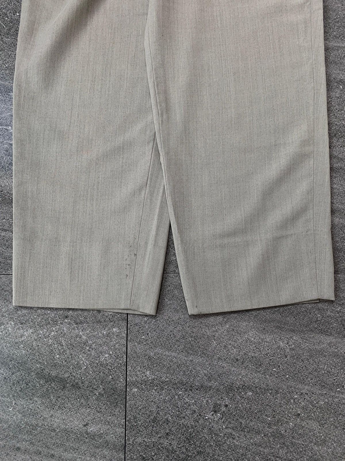 Issey Miyake FREE TAX! 2000s Wool Buckled Waist Trousers - 29” Size US 29 - 3 Thumbnail