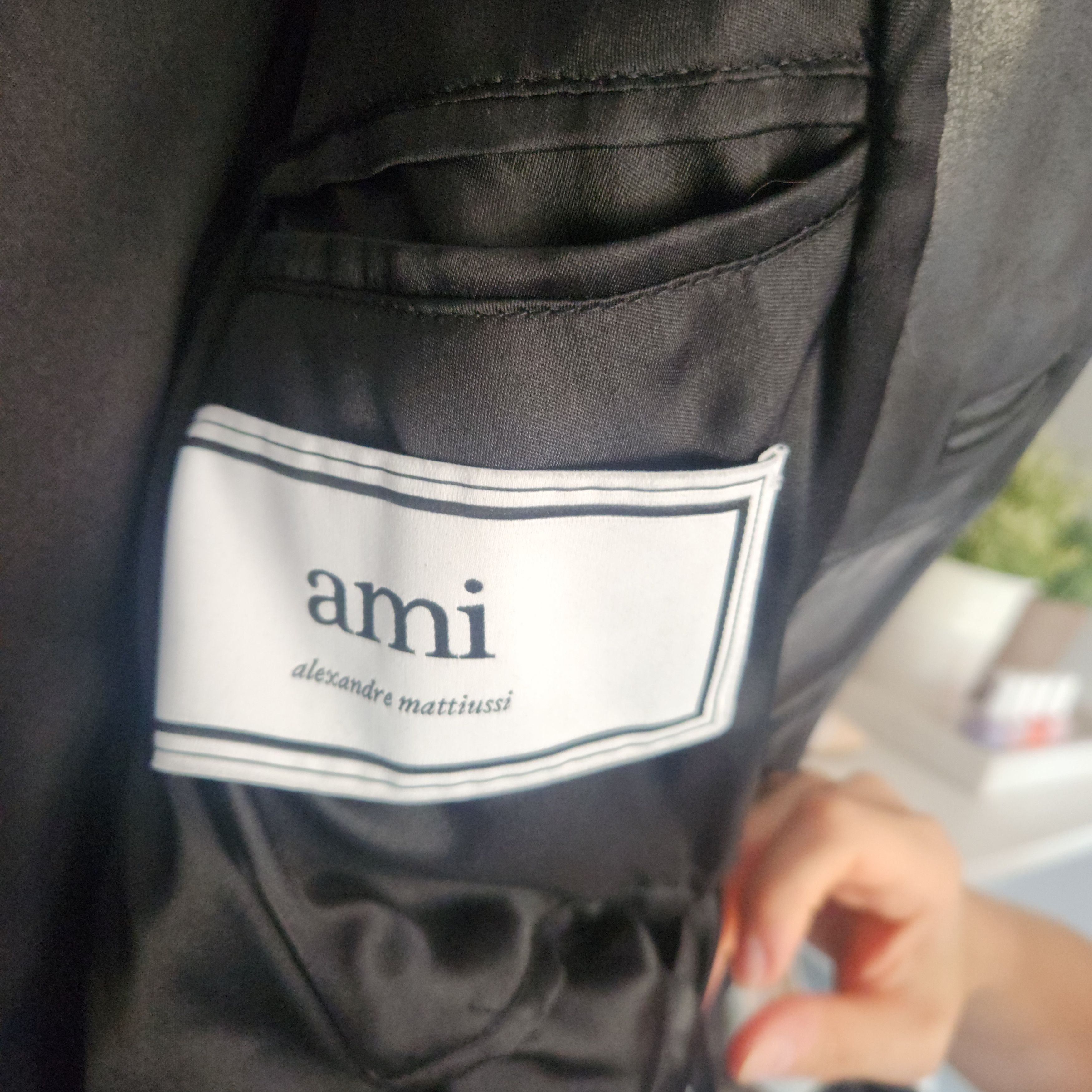 AMI AMI Black Leather Jacket Size US M / EU 48-50 / 2 - 5 Thumbnail