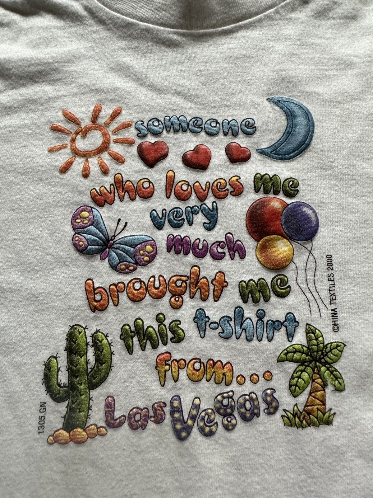 Vintage 2000 Someone from Las Vegas Loves Me Youth Shirt Size XXS / US 00 / IT 34 - 2 Thumbnail
